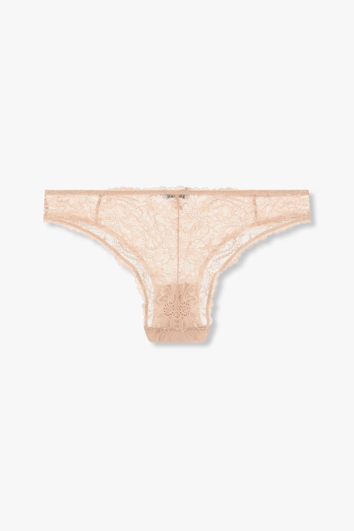 엠포리오 아르마니 언더웨어(EMPORIO ARMANI UNDERWEAR) 여성 플라워 레이스 나일론 브리프_라이트 브라운 0824311512