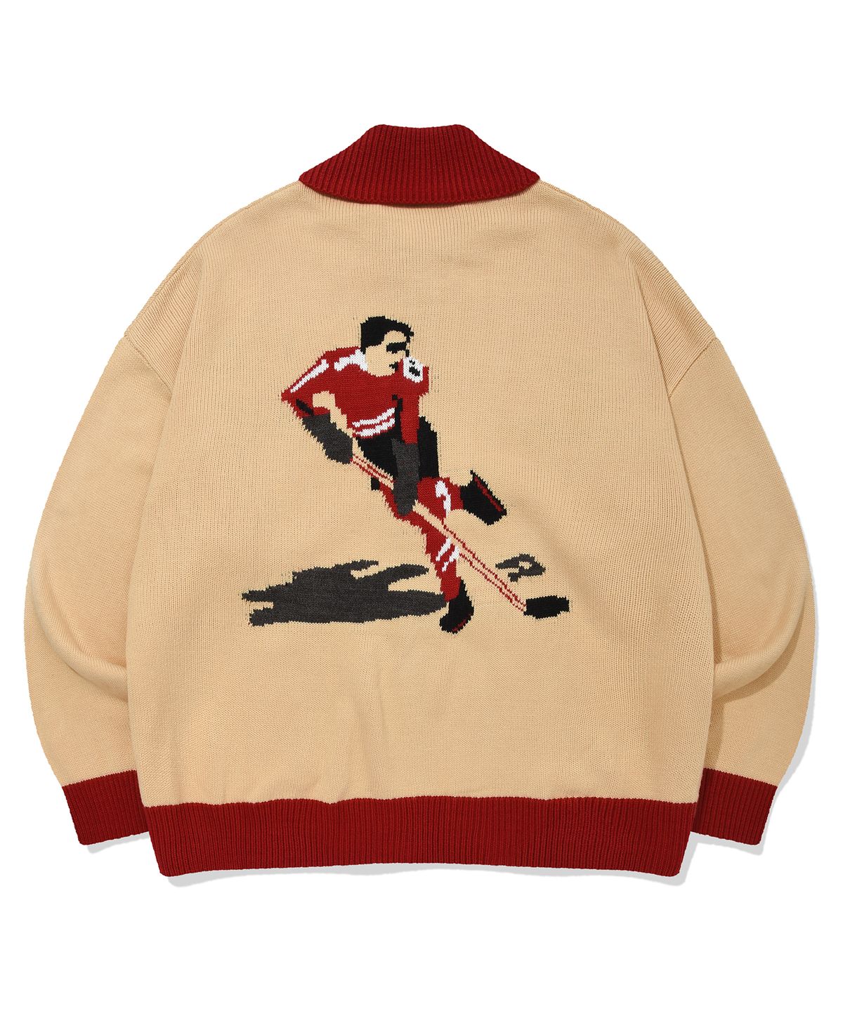 리트리버클럽(RETRIEVER CLUB) HOCKEY COWICHAN SWEATER [BEIGE]