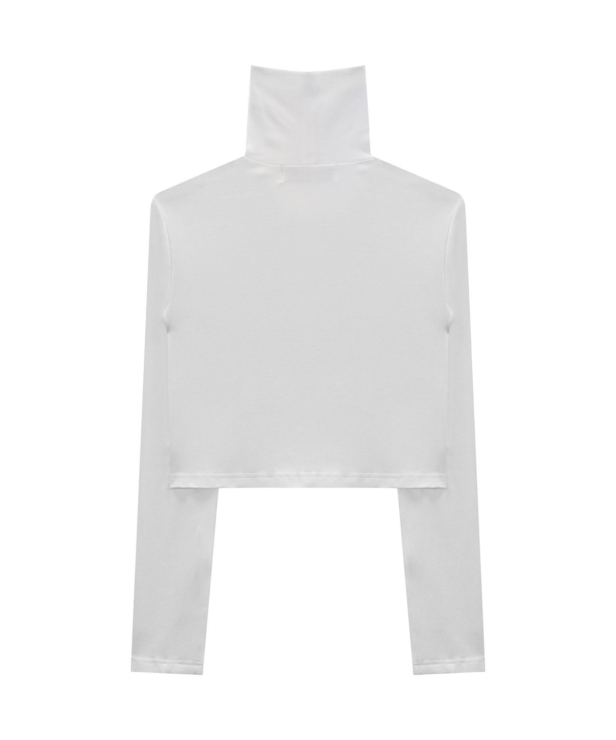 트리밍버드(TREEMINGBIRD) High-neck Finger Hole Long Sleeve [ White ]