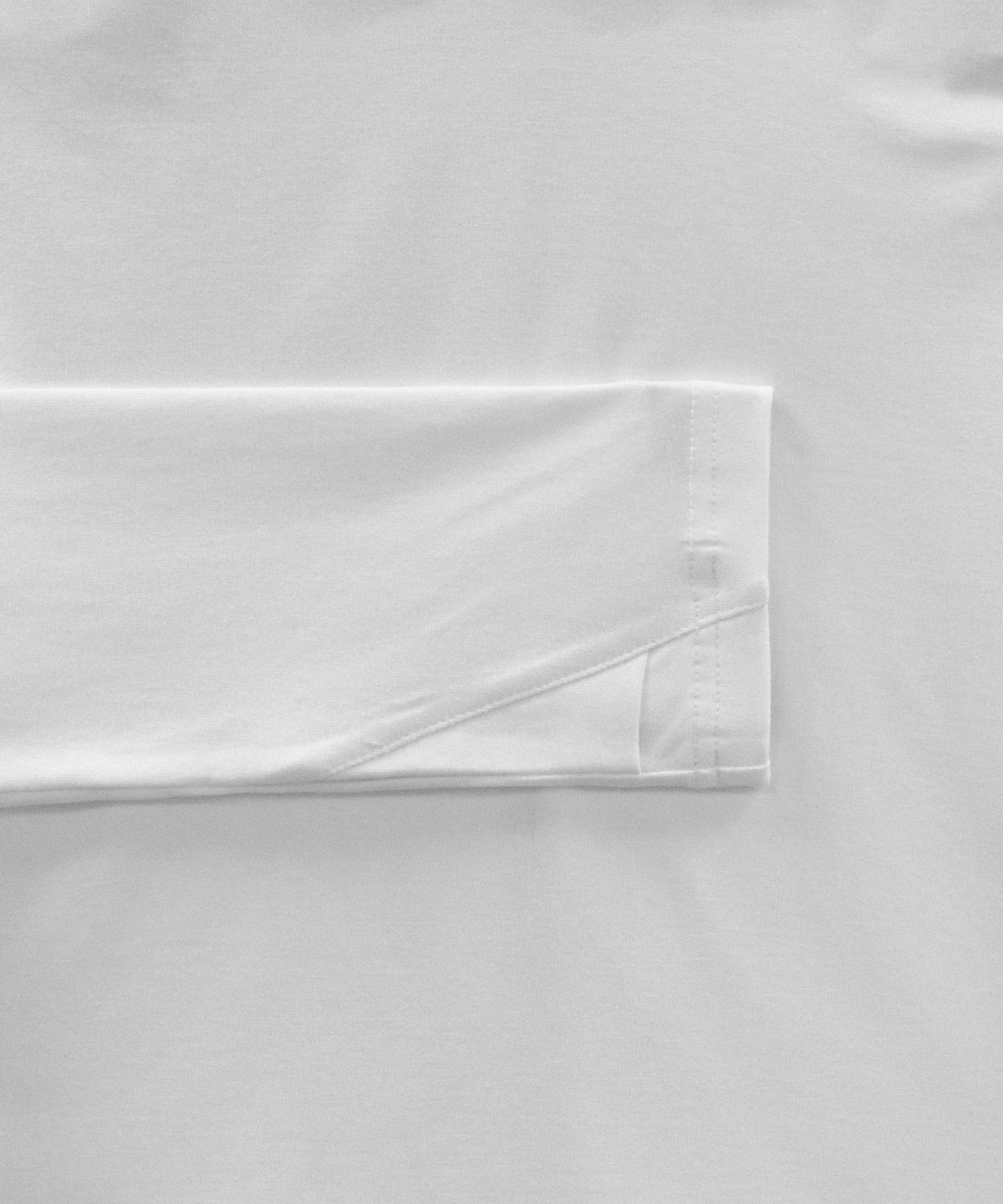 트리밍버드(TREEMINGBIRD) High-neck Finger Hole Long Sleeve [ White ]