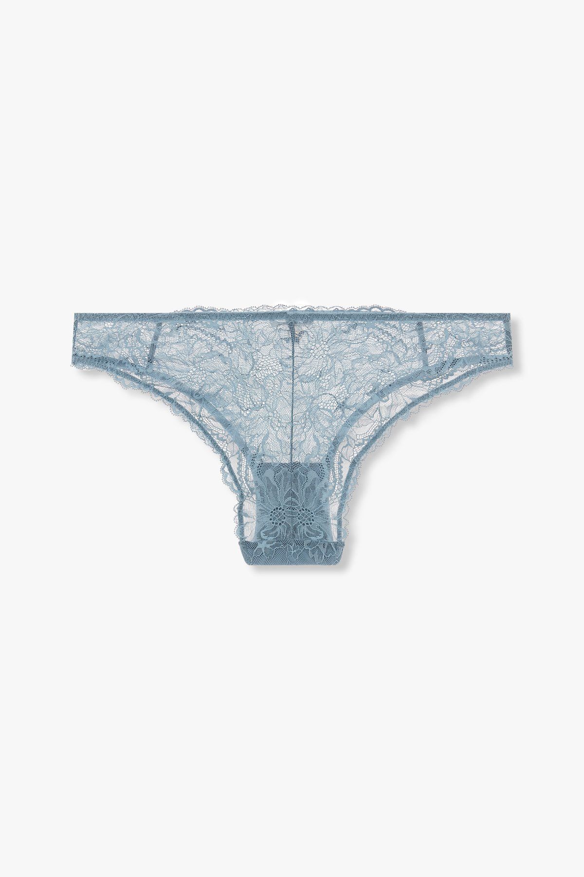 엠포리오 아르마니 언더웨어(EMPORIO ARMANI UNDERWEAR) 여성 플라워 레이스 나일론 브리프_블루 0824311510