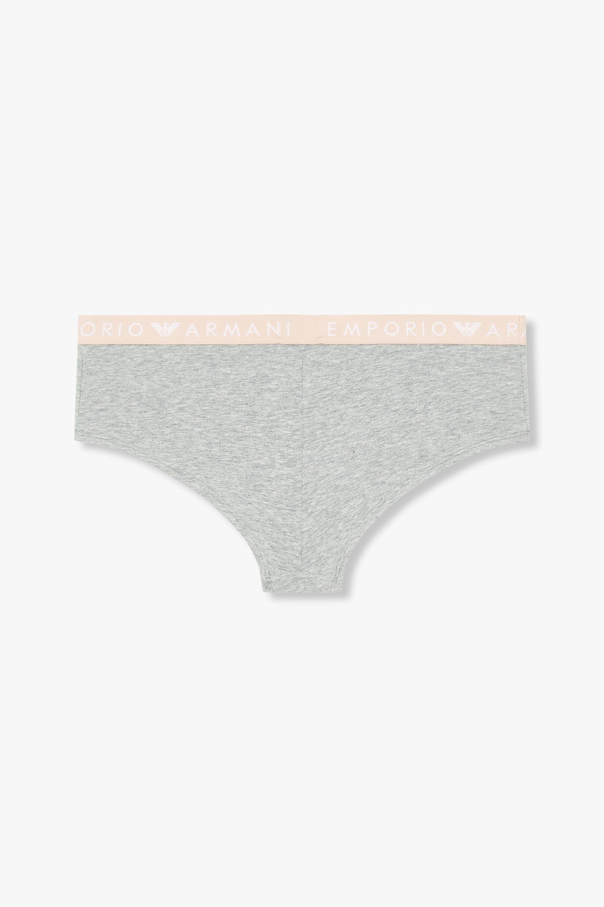 엠포리오 아르마니 언더웨어(EMPORIO ARMANI UNDERWEAR) 여성 로고 밴딩 코튼 치키 브리프_멜란지 그레이 0824312502
