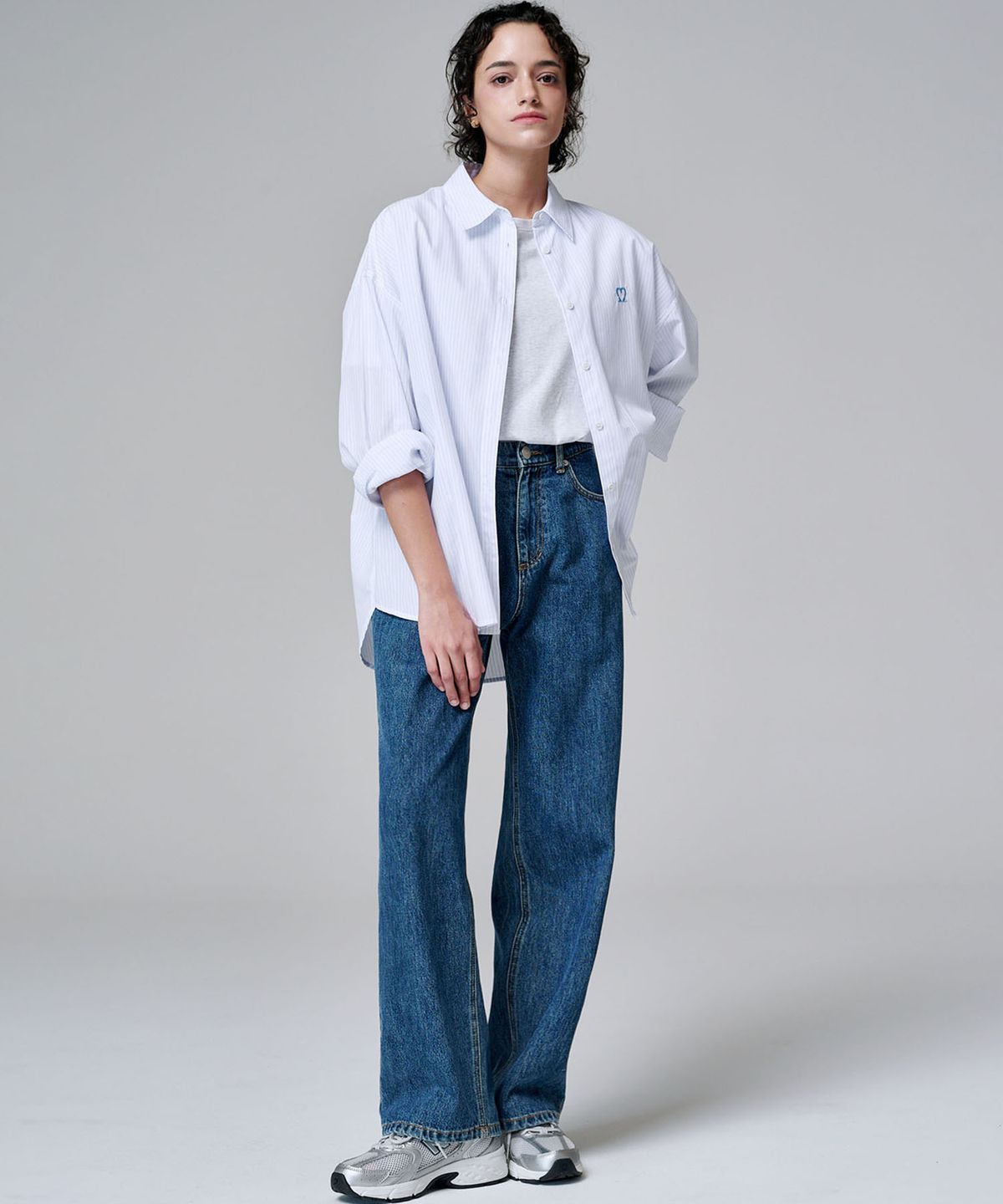 마롭(MALOUPE) 9133 레귤러 와이드 데님팬츠 (미디움 인디고)