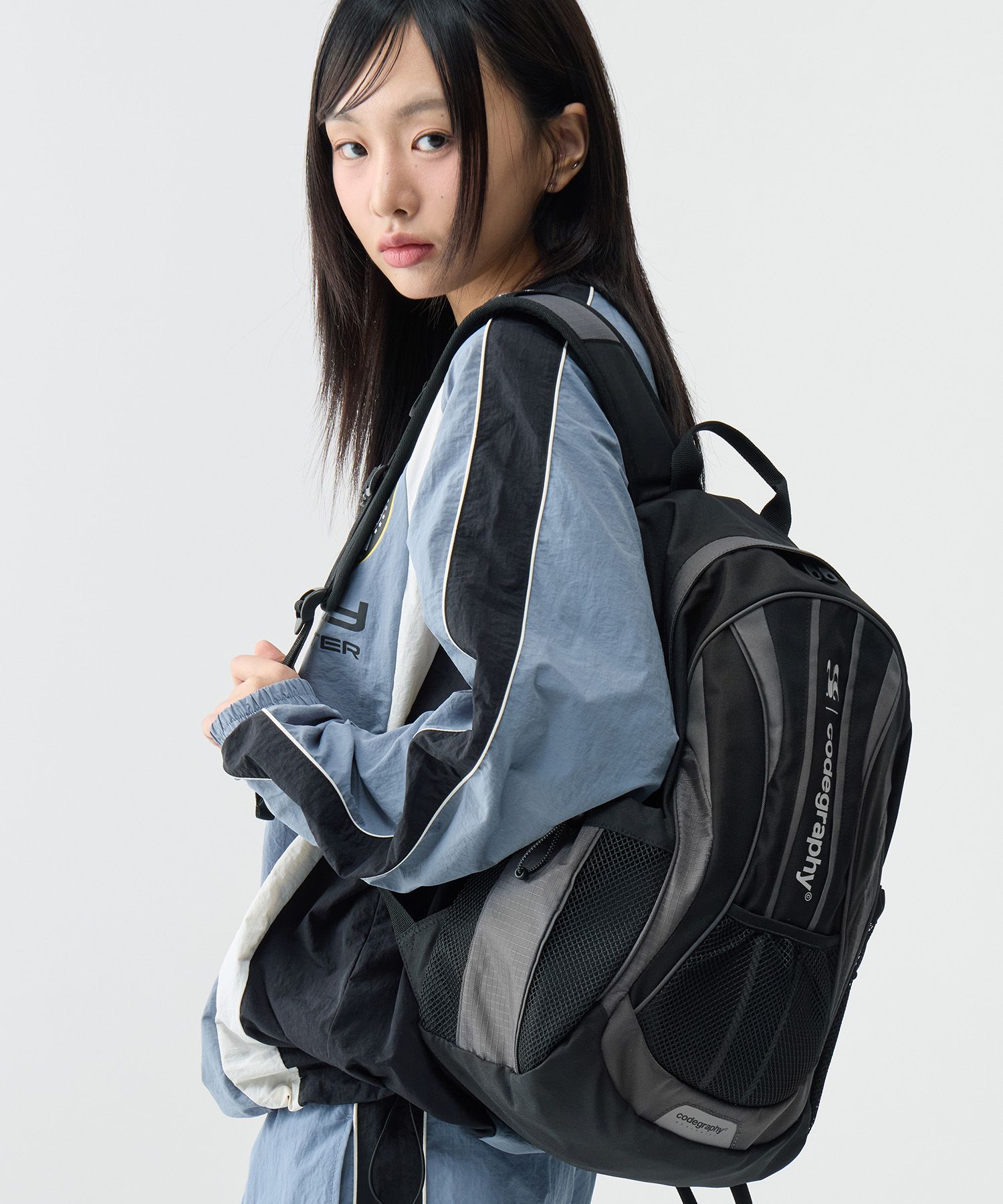 【CODEGRAPHY】WAVE Codegraphy Piping Color Block Backpac.k MUSINSA | Codegraphy (Women) WAVE Codegraphy Piping Color