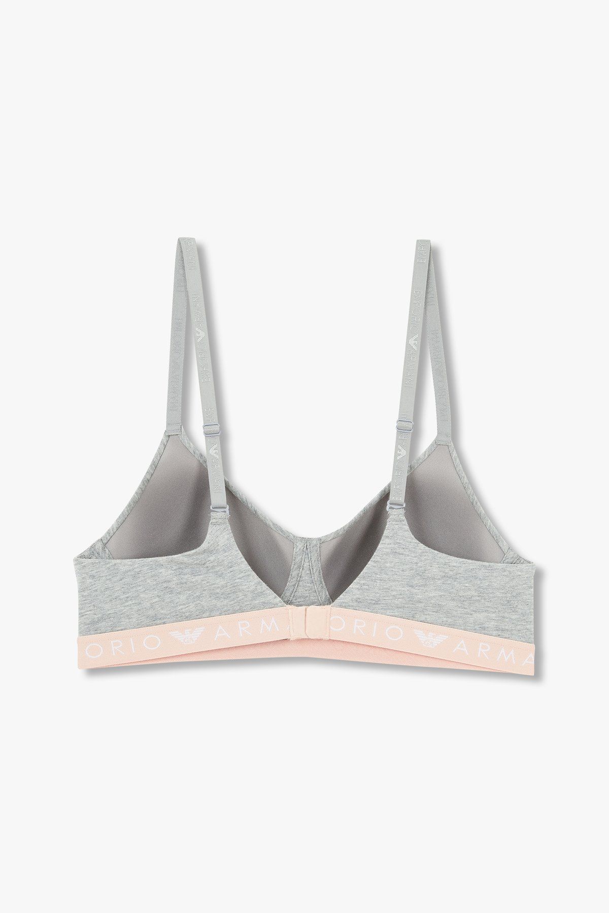 엠포리오 아르마니 언더웨어(EMPORIO ARMANI UNDERWEAR) 여성 로고 밴딩 소프트 컨투어 브라_멜란지 그레이 0824381527