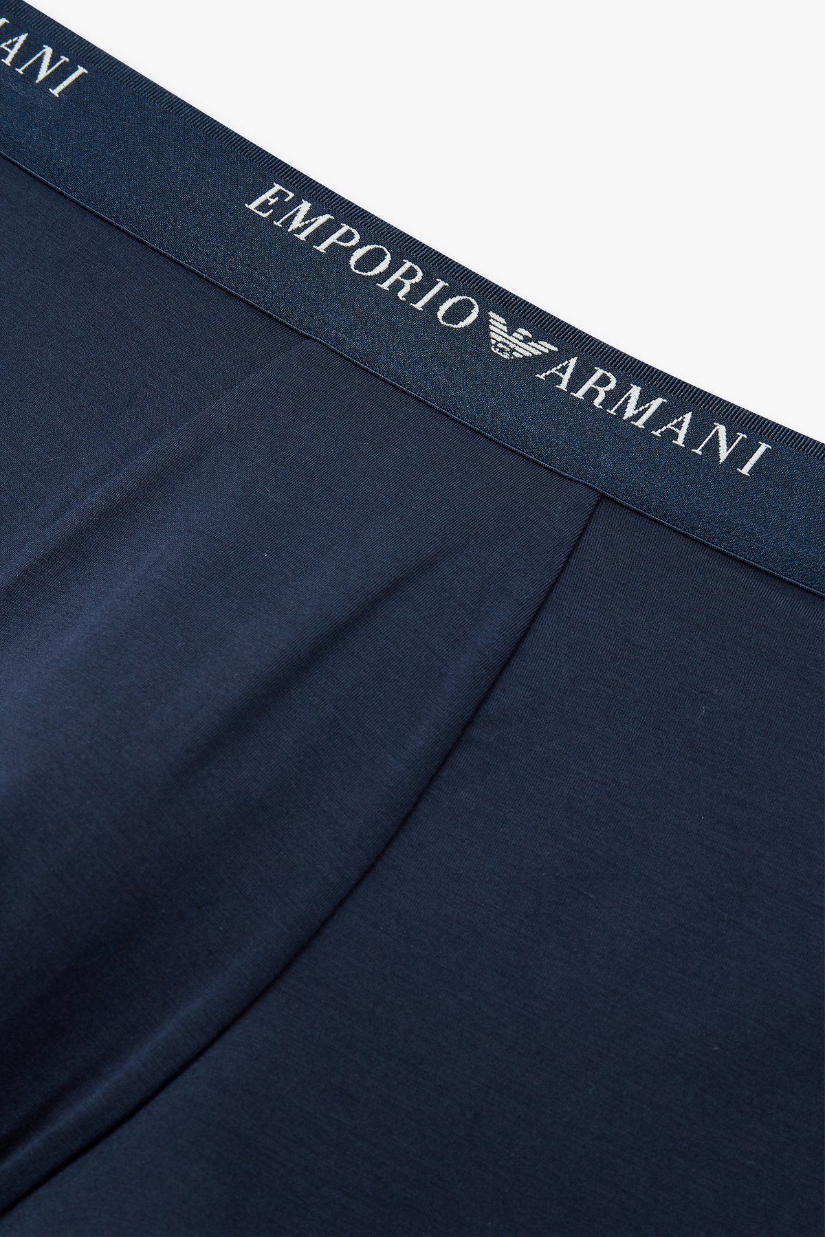 엠포리오 아르마니 언더웨어(EMPORIO ARMANI UNDERWEAR) 남성 리피트 로고 레이온 드로즈_마린 0814312020