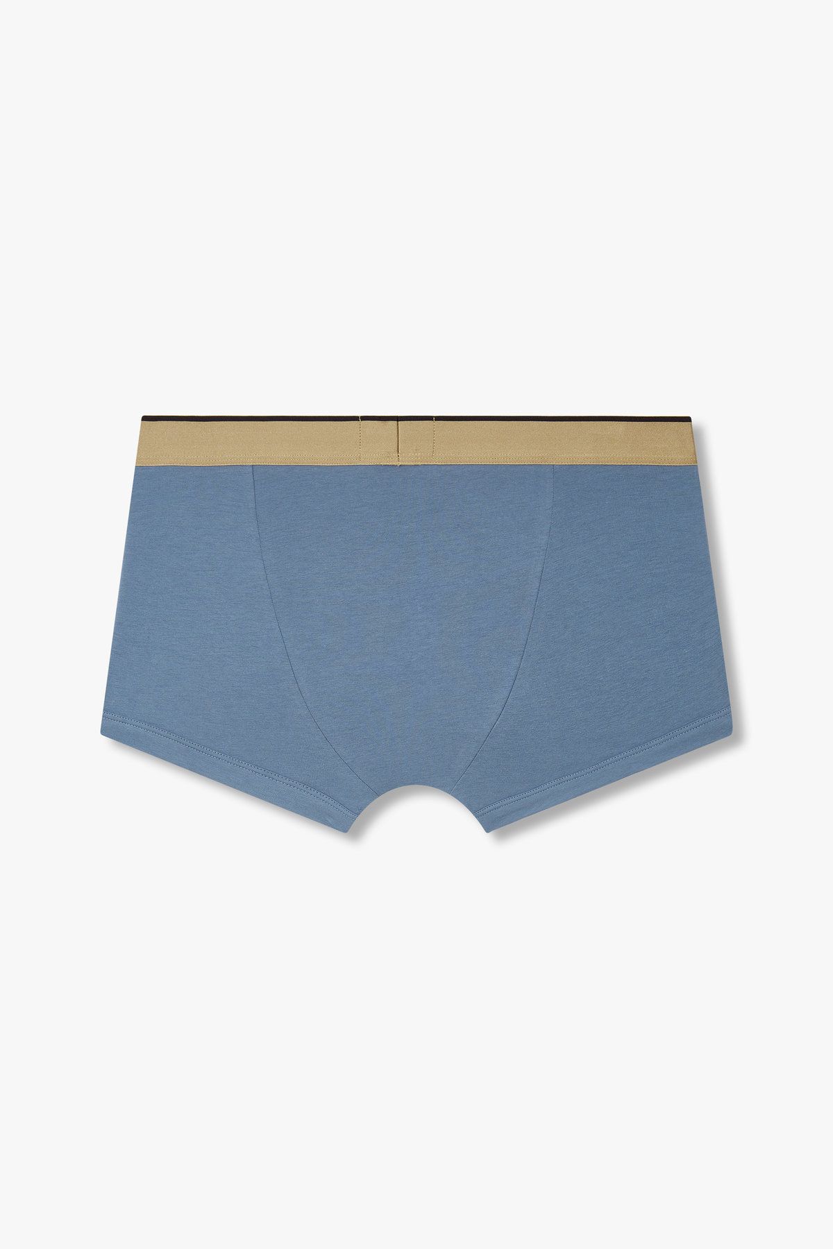 엠포리오 아르마니 언더웨어(EMPORIO ARMANI UNDERWEAR) 남성 골든 로고 밴딩 코튼 드로즈_블루 0814312026