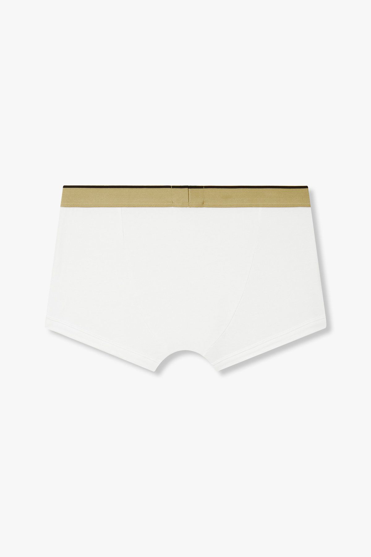 엠포리오 아르마니 언더웨어(EMPORIO ARMANI UNDERWEAR) 남성 골든 로고 밴딩 코튼 드로즈_화이트 0814312022