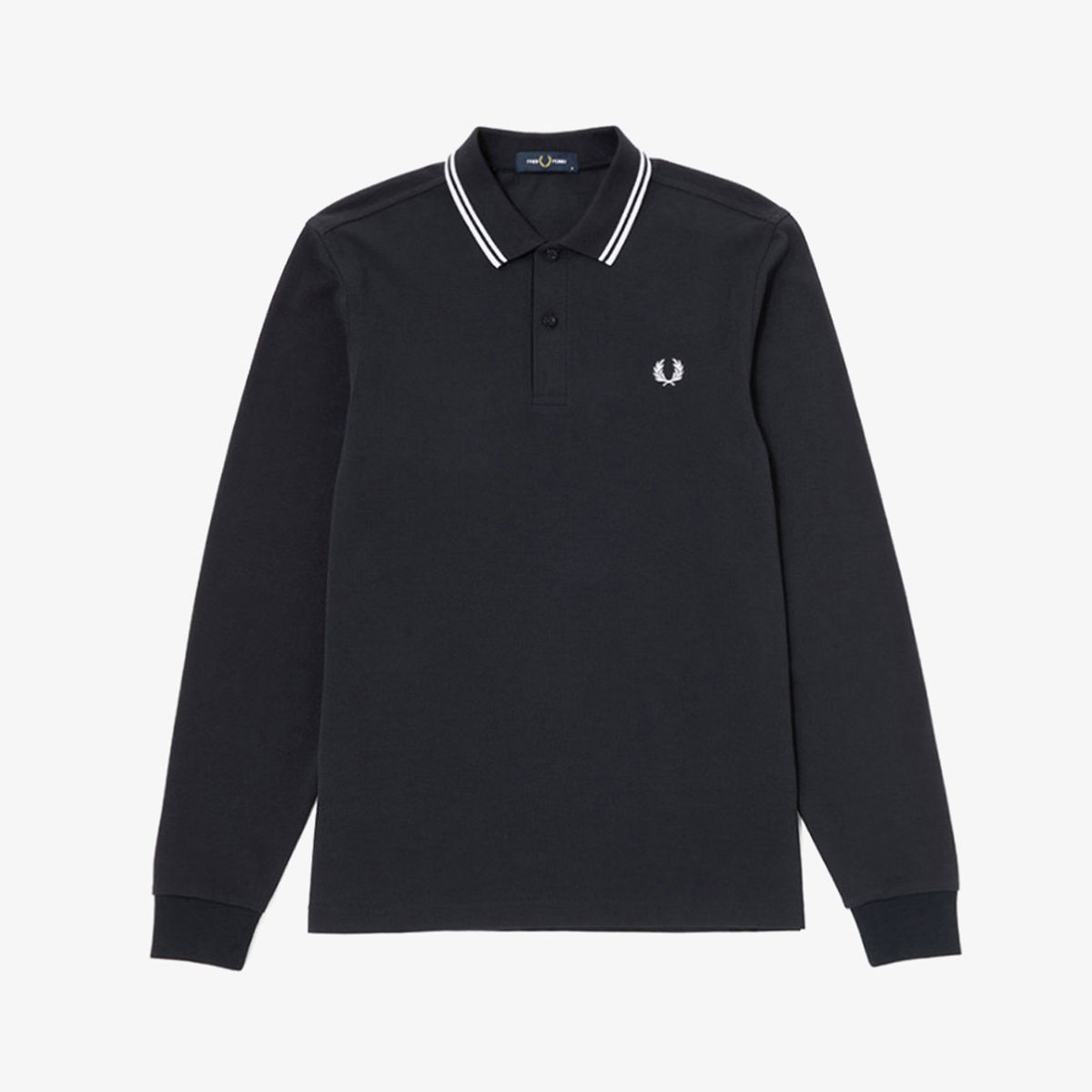 프레드페리(FRED PERRY) [M3636] 롱슬리브 트윈 팁 프레드페리 셔츠 - 네이비/화이트 M3636-238
