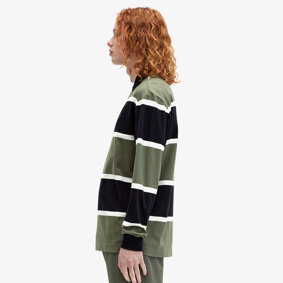 프레드페리(FRED PERRY) [Sport] 스트라이프 롱 슬리브 폴로 셔츠 (X21) AFPM2438519-X21
