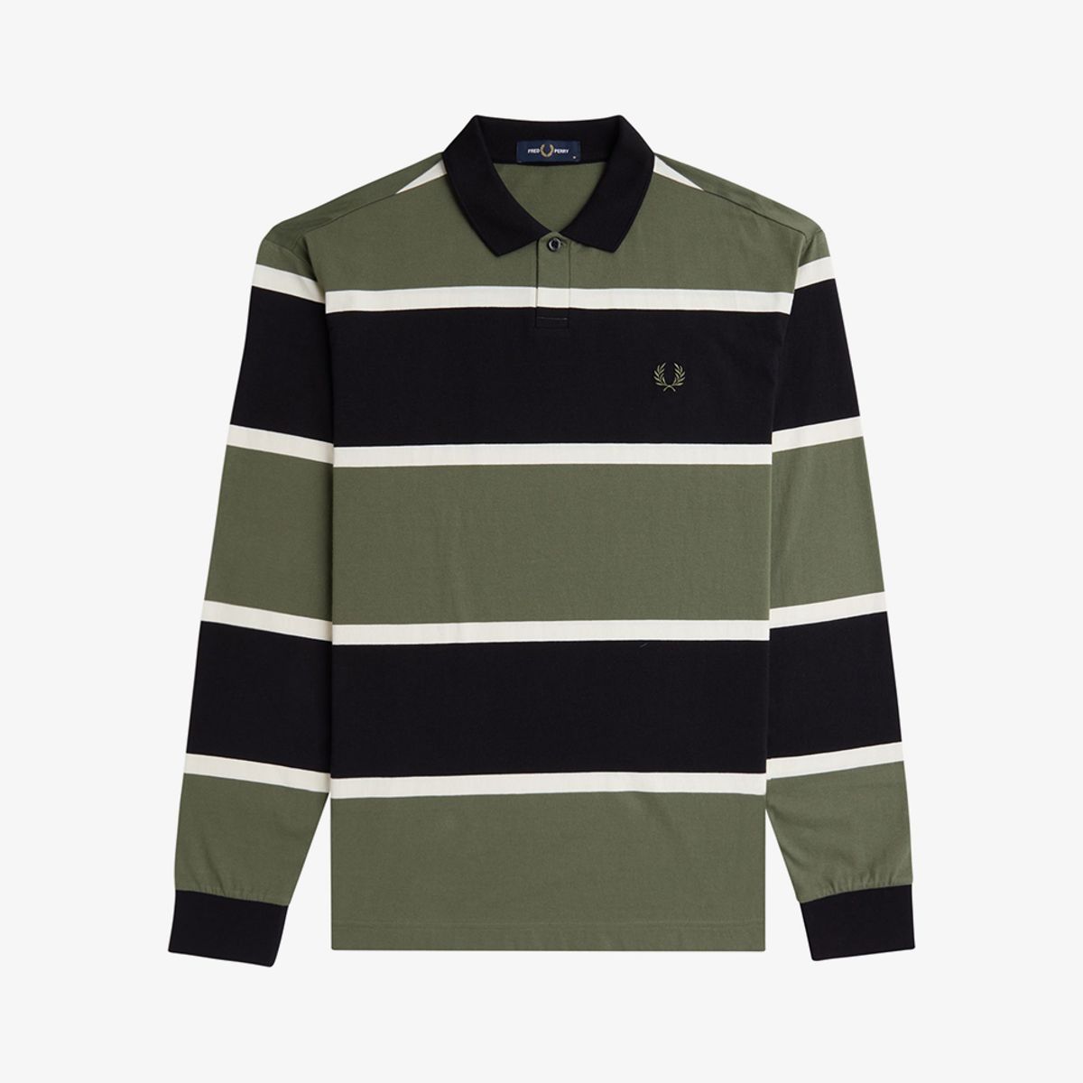 프레드페리(FRED PERRY) [Sport] 스트라이프 롱 슬리브 폴로 셔츠 (X21) AFPM2438519-X21