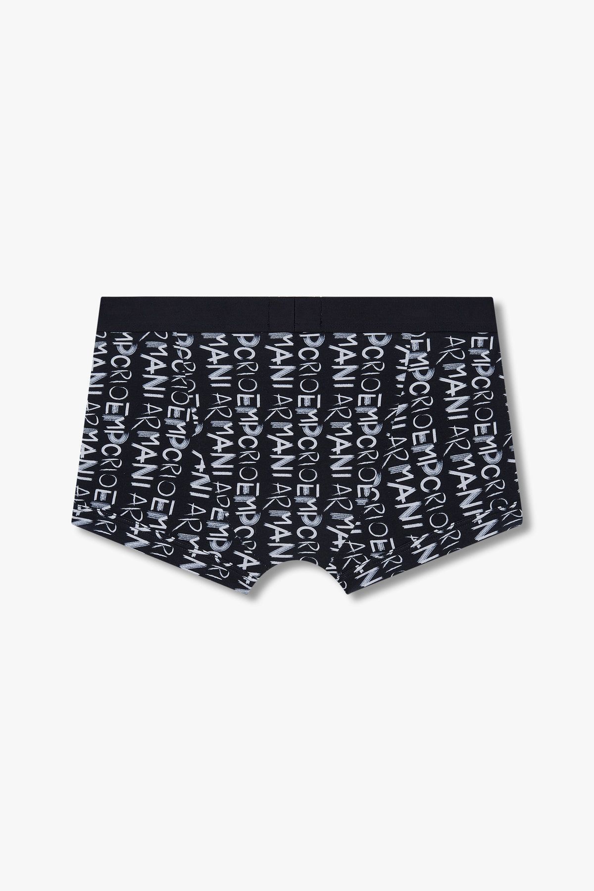 엠포리오 아르마니 언더웨어(EMPORIO ARMANI UNDERWEAR) 남성 리피트 로고 패턴 밴딩 드로즈_블랙 0814312013