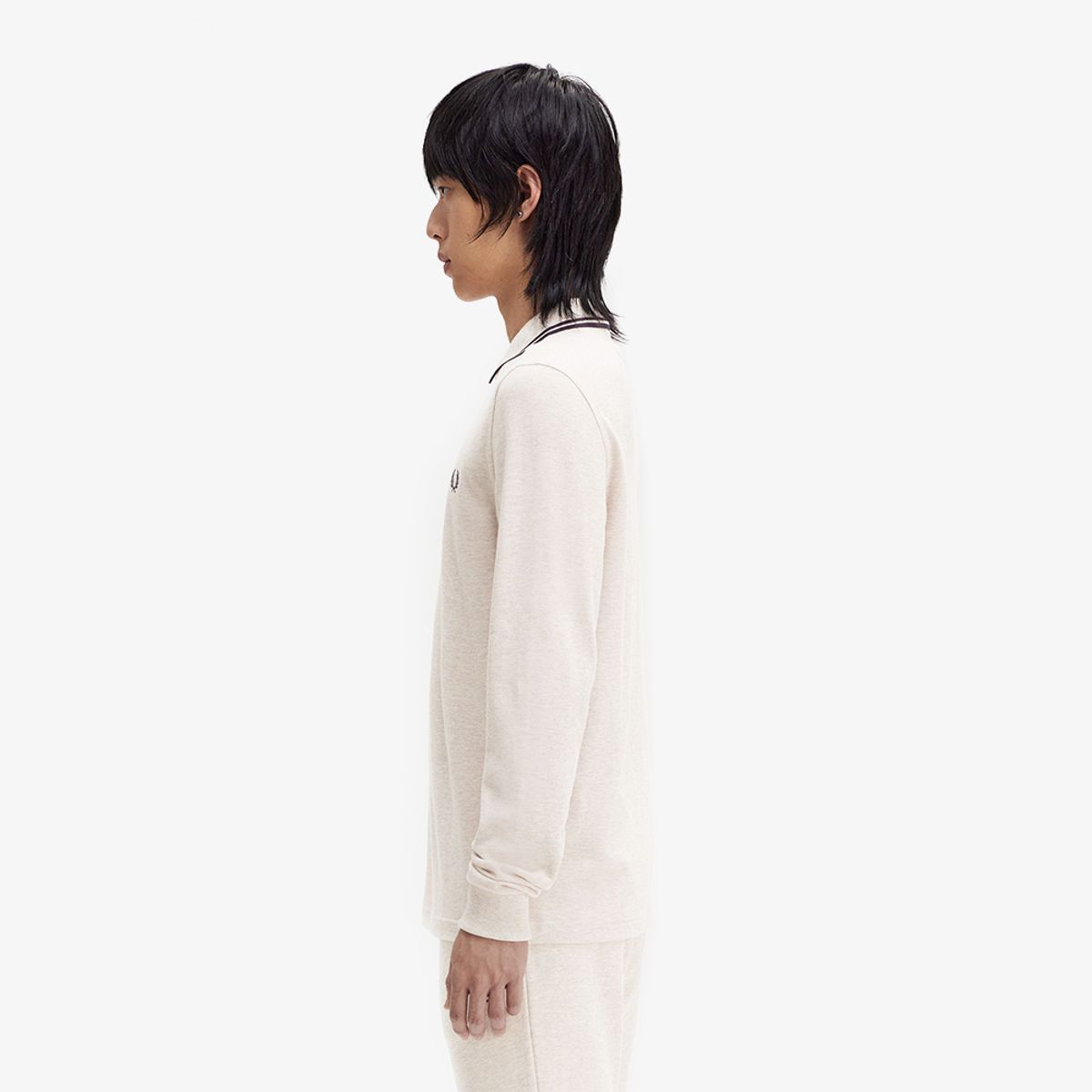 프레드페리(FRED PERRY) [M3636] 롱슬리브 트윈 팁 프레드페리 셔츠 - 포리지말/앵커그레이 M3636-W50