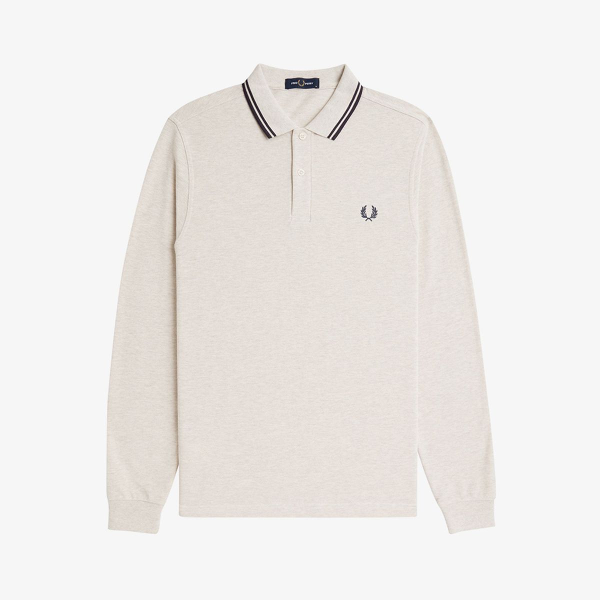 프레드페리(FRED PERRY) [M3636] 롱슬리브 트윈 팁 프레드페리 셔츠 - 포리지말/앵커그레이 M3636-W50