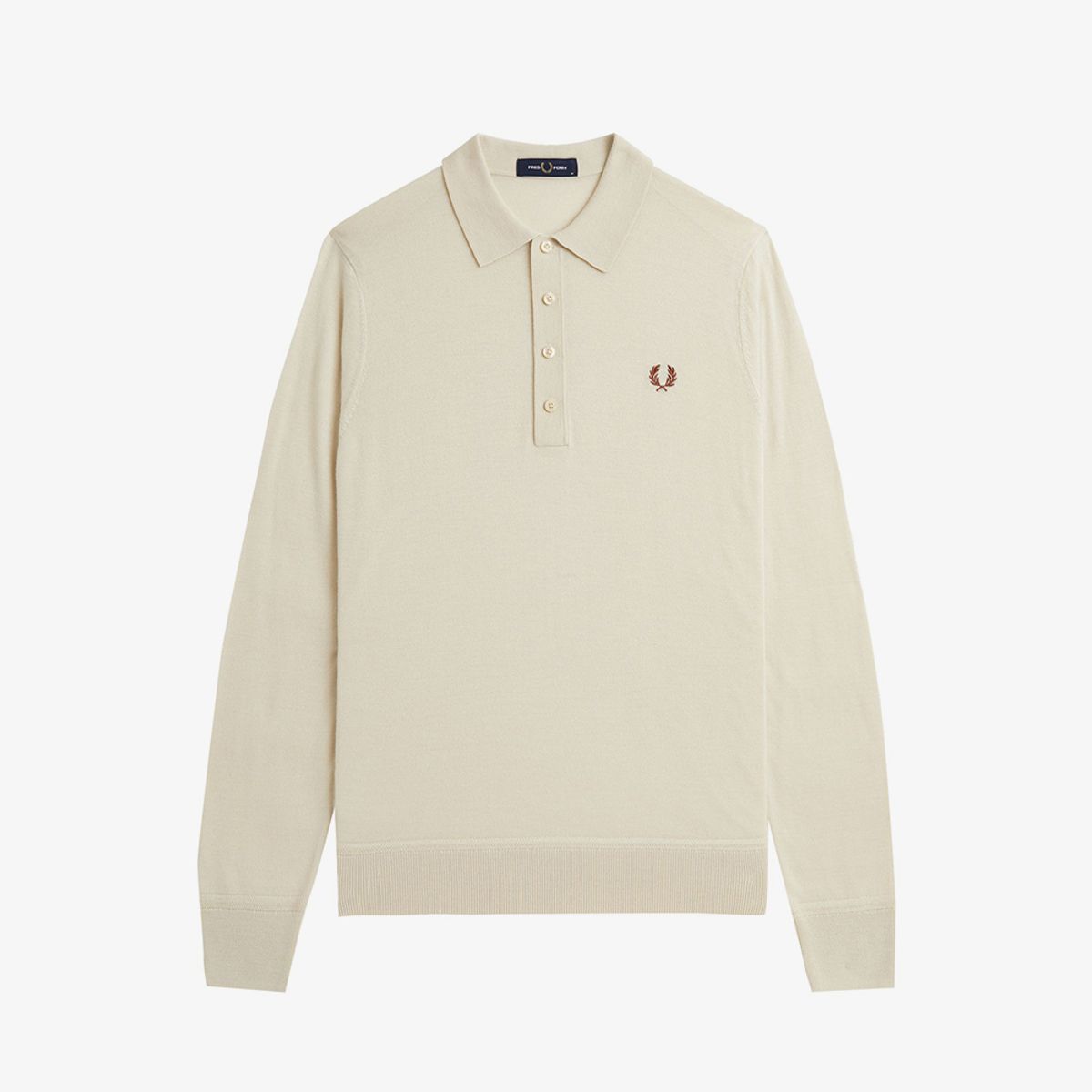 프레드페리(FRED PERRY) [Sharp] 파인 니트 롱 슬리브 셔츠 (691) AFPM2438534-691