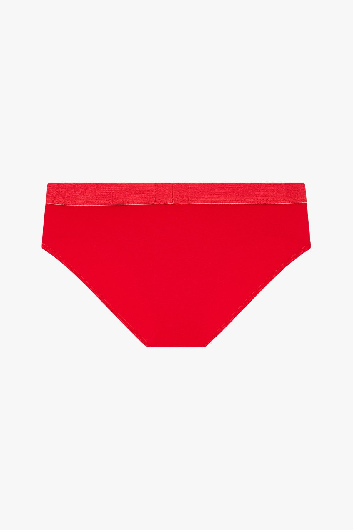 엠포리오 아르마니 언더웨어(EMPORIO ARMANI UNDERWEAR) 남성 빅 로고 밴딩 폴리 브리프_레드 0814311038