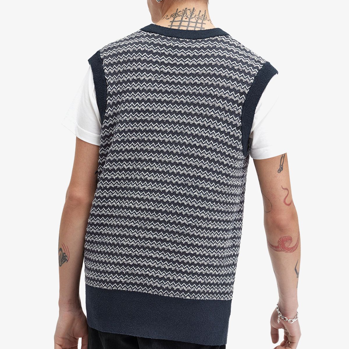 프레드페리(FRED PERRY) [Sharp] 부클 자카드 베스트 (608) AFPM2438551-608