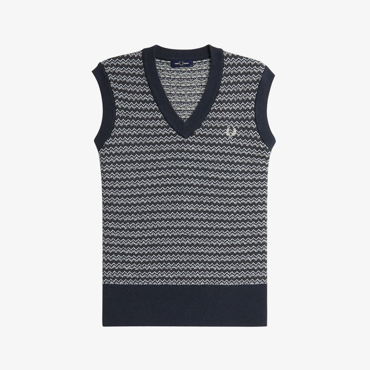 프레드페리(FRED PERRY) [Sharp] 부클 자카드 베스트 (608) AFPM2438551-608