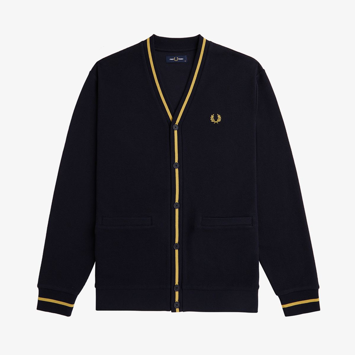 프레드페리(FRED PERRY) [Sharp] 팁 피케 텍스쳐 가디건 (W75) AFPM2432654-W75