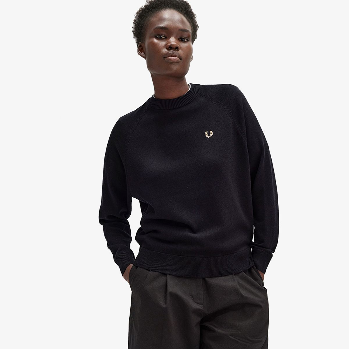 프레드페리(FRED PERRY) [Womens] 크루넥 메리노울 니트 (184) AFPF2432117-184
