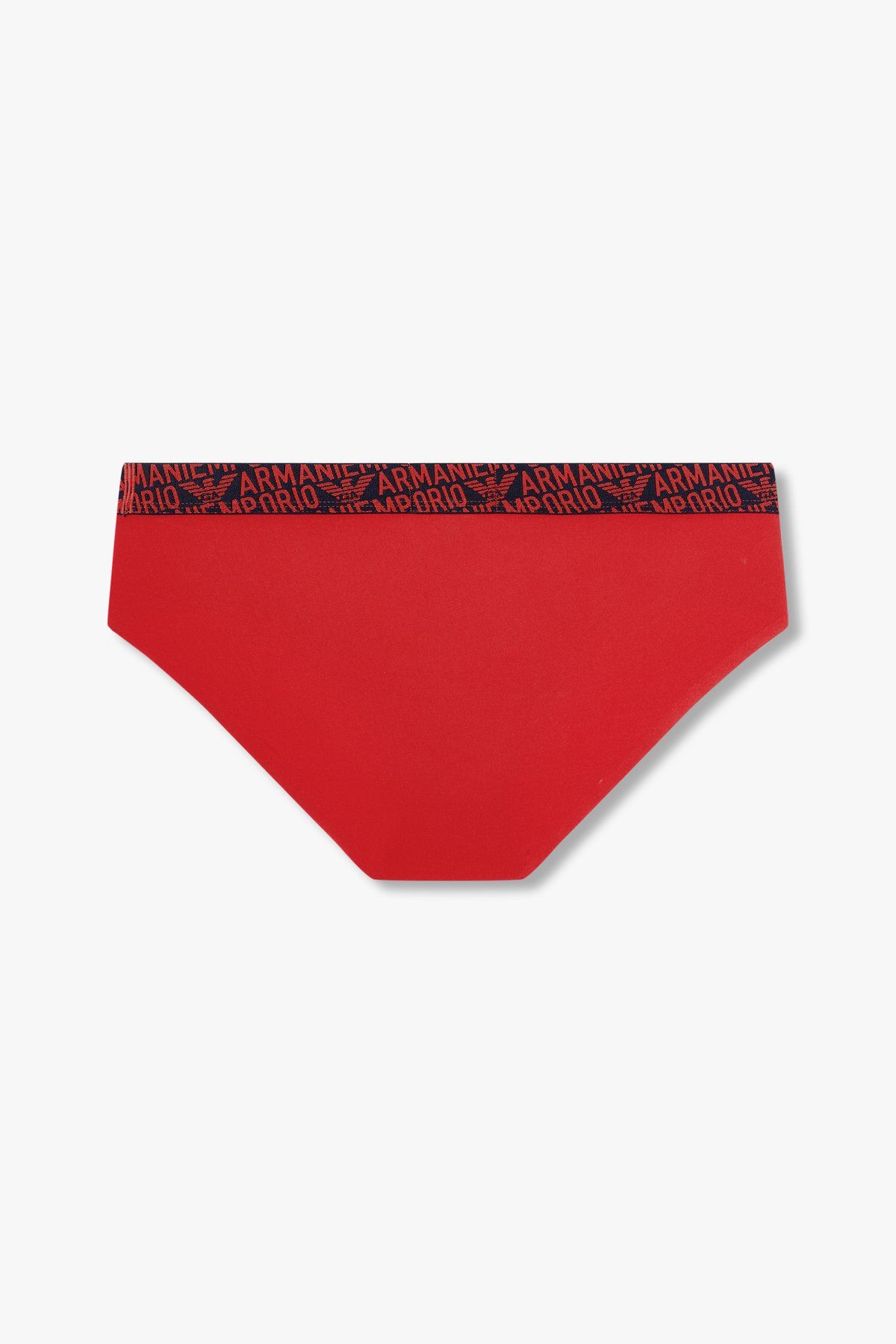 엠포리오 아르마니 언더웨어(EMPORIO ARMANI UNDERWEAR) 남성 로고 밴딩 나일론 블렌드 브리프_레드 0814311302