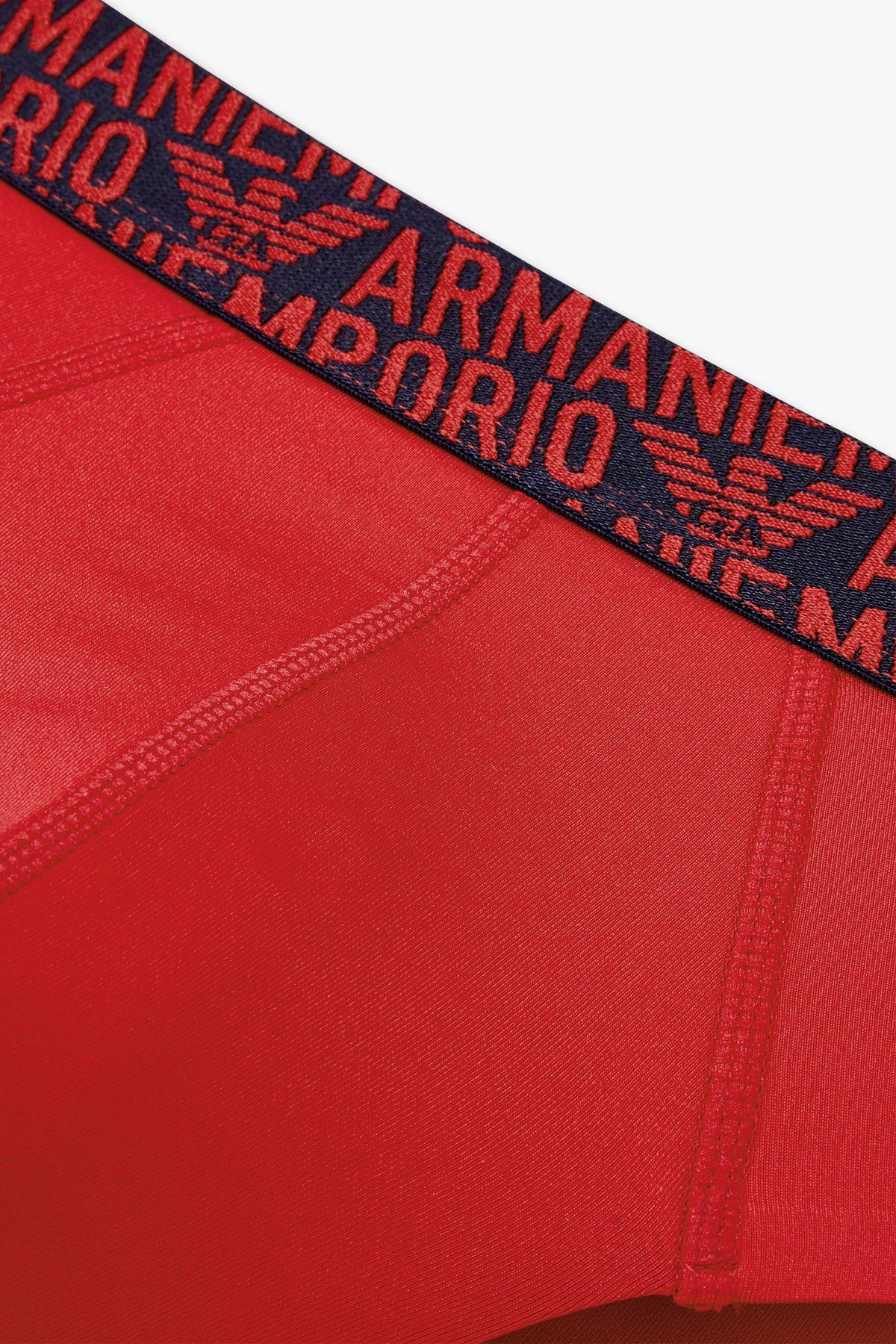 엠포리오 아르마니 언더웨어(EMPORIO ARMANI UNDERWEAR) 남성 로고 밴딩 나일론 블렌드 브리프_레드 0814311302
