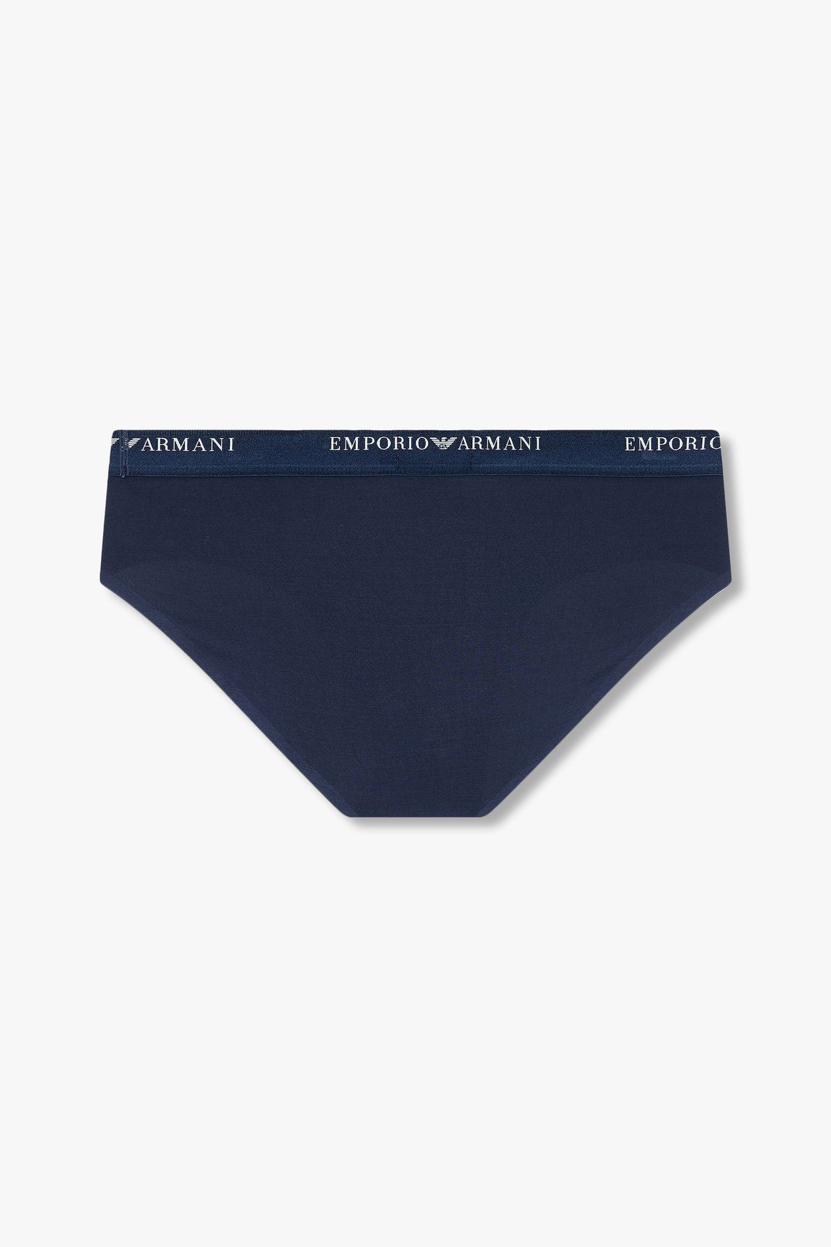 엠포리오 아르마니 언더웨어(EMPORIO ARMANI UNDERWEAR) 남성 탑 로고 밴딩 레이온 브리프_마린 0814311017