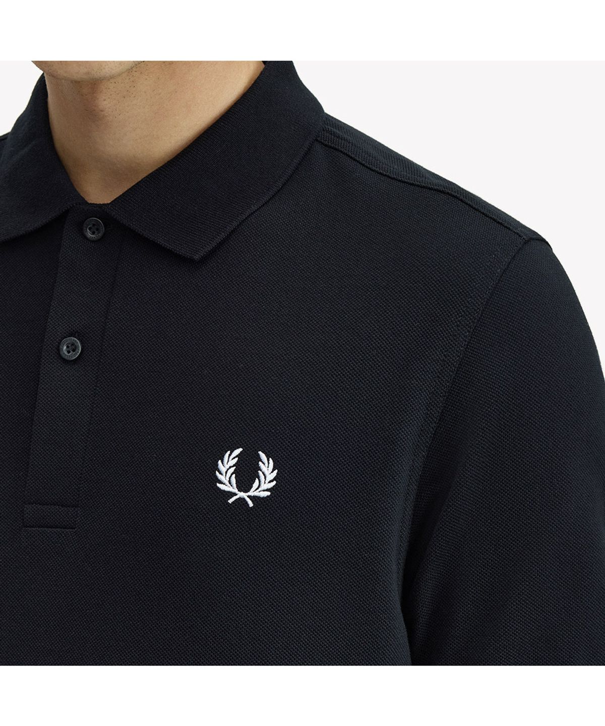 프레드페리(FRED PERRY) [M6000] 플레인 프레드페리 셔츠 - 블랙/화이트 M6000-350