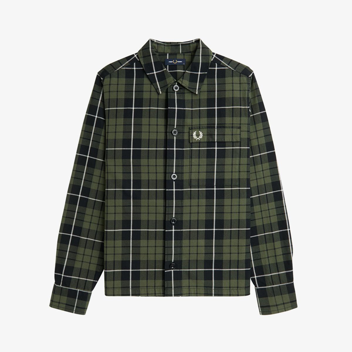 프레드페리(FRED PERRY) [Sharp] 체크 오버셔츠 (W19) AFPM2438515-W19
