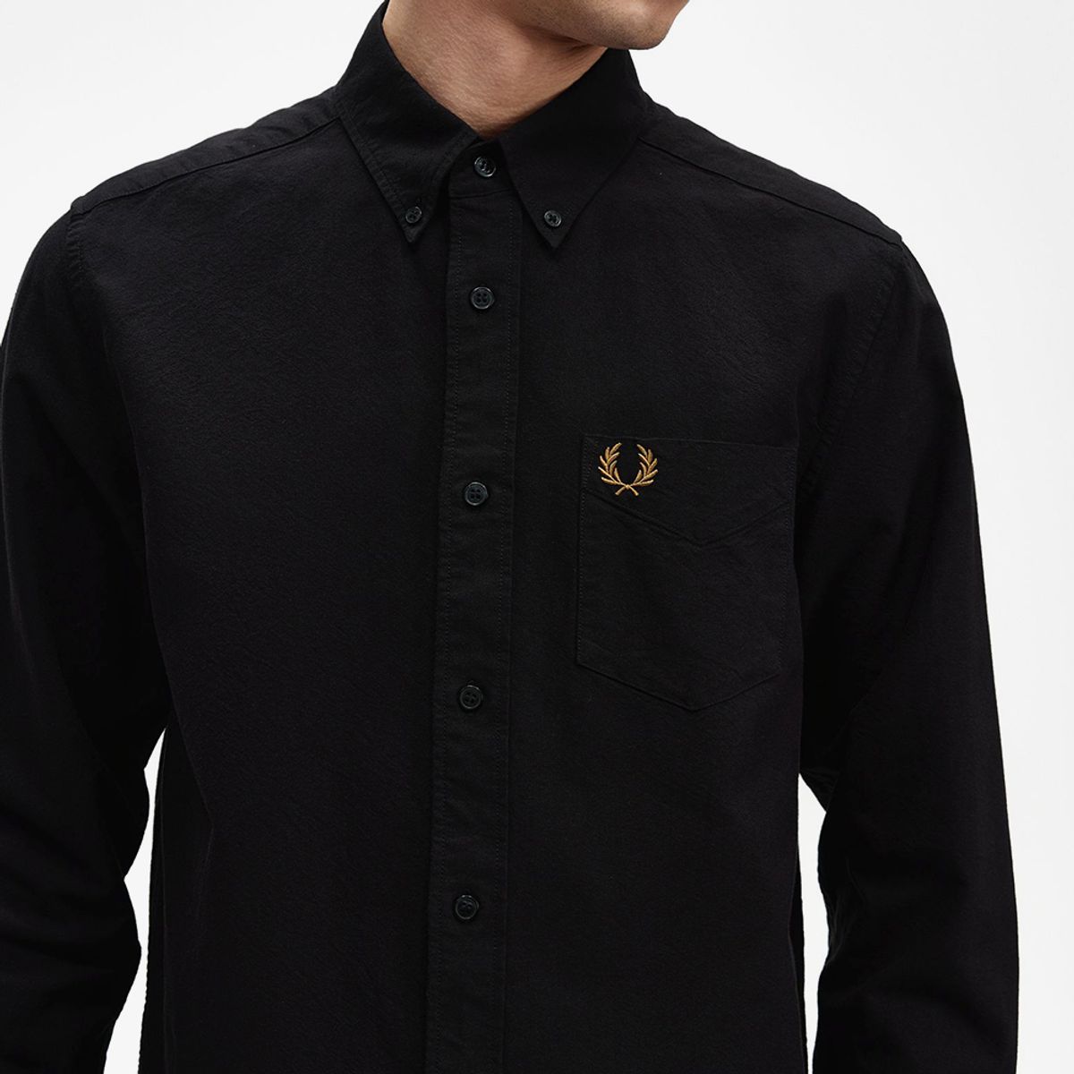 프레드페리(FRED PERRY) [Baseline] 롱 슬리브 옥스포드 셔츠 - 블랙 AFPM2535516-R88