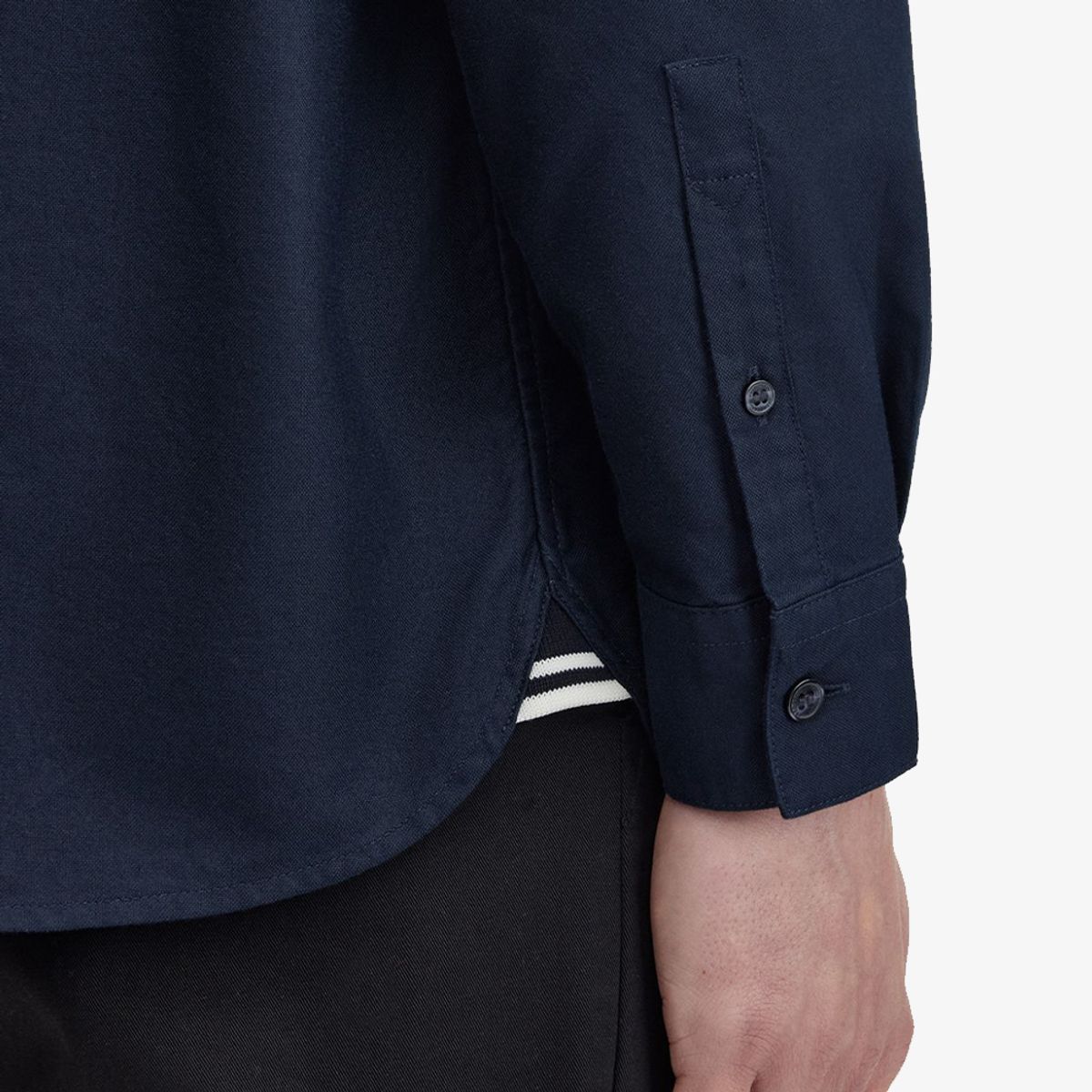 프레드페리(FRED PERRY) [Baseline] 롱 슬리브 옥스포드 셔츠 - 네이비 M5516-608