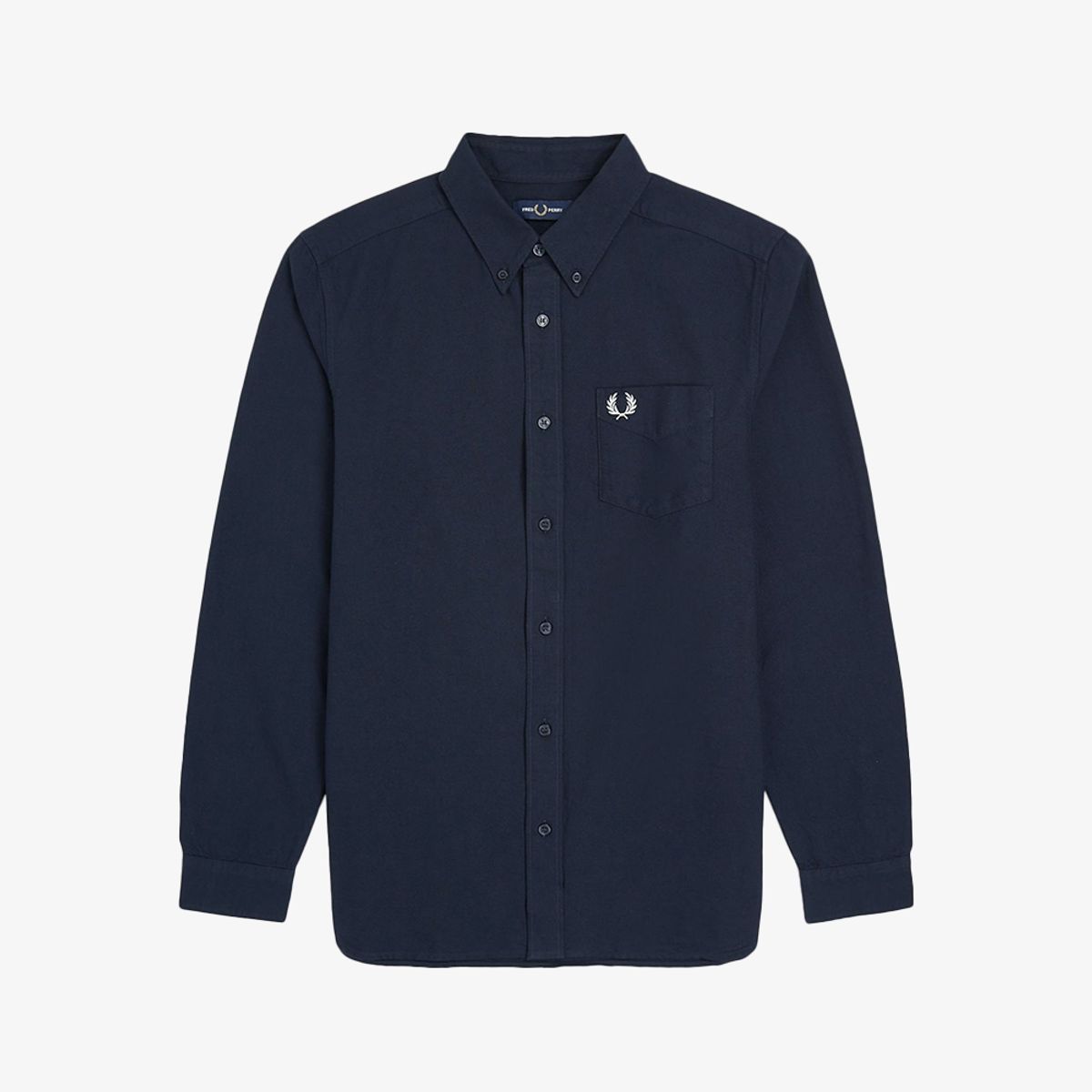 프레드페리(FRED PERRY) [Baseline] 롱 슬리브 옥스포드 셔츠 - 네이비 M5516-608