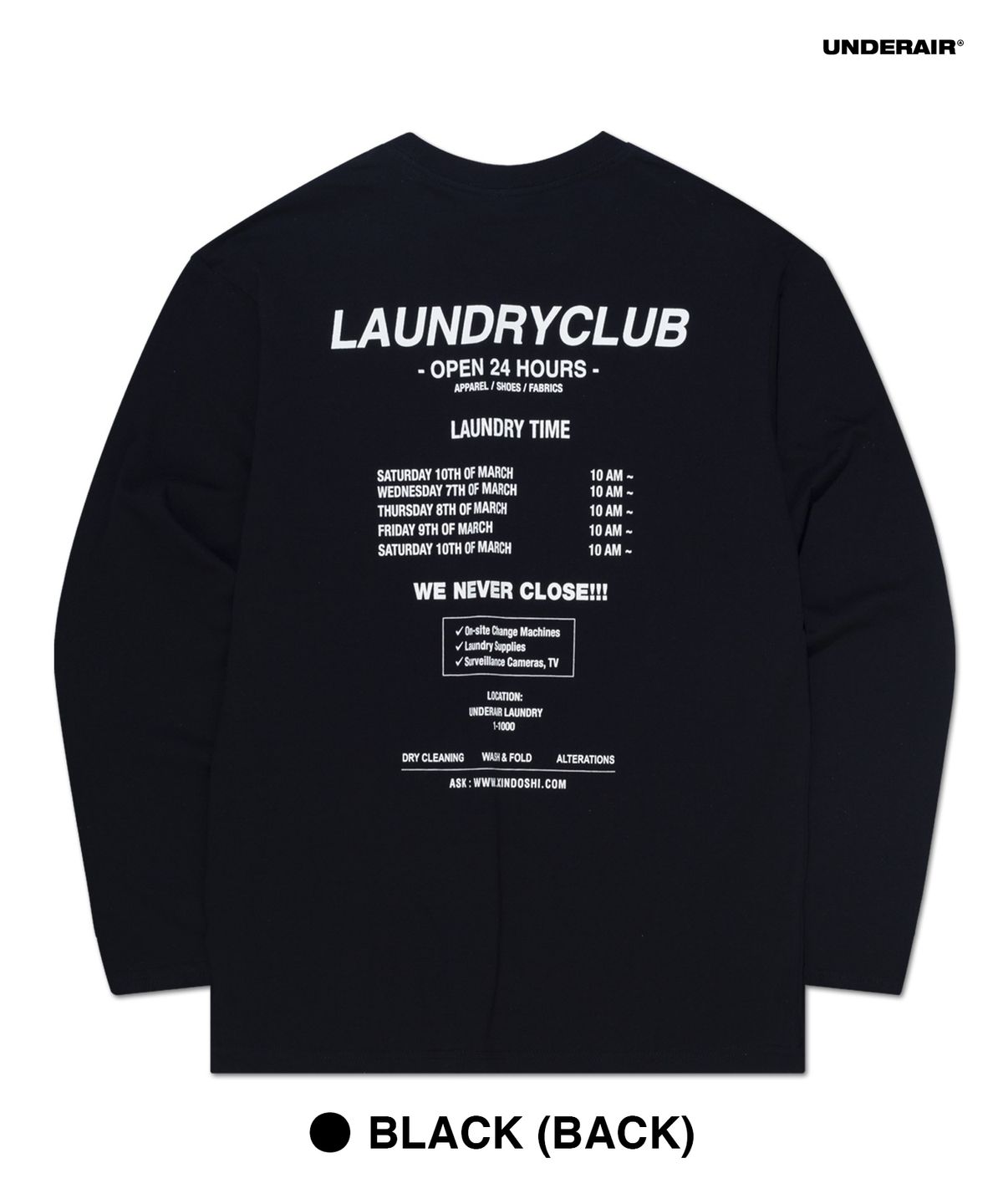 언더에어(UNDERAIR) 24 HOURS 2 LONG SLEEVE  (4 COLOR)