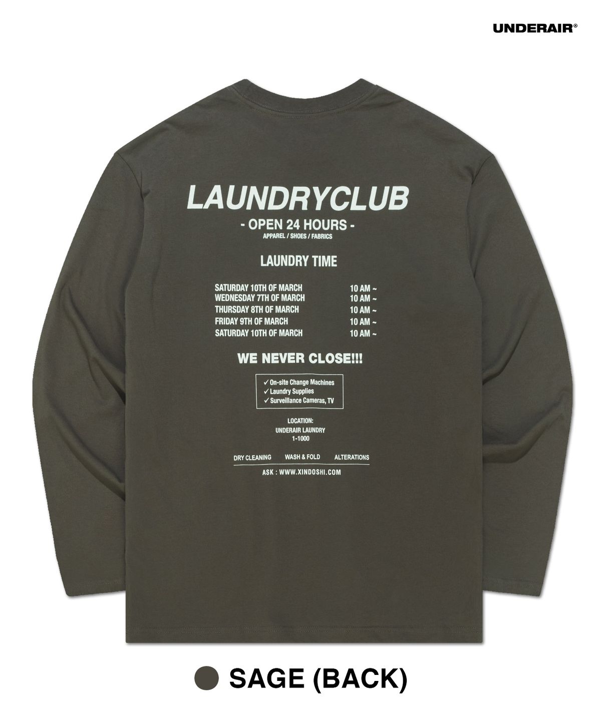 언더에어(UNDERAIR) 24 HOURS 2 LONG SLEEVE  (4 COLOR)