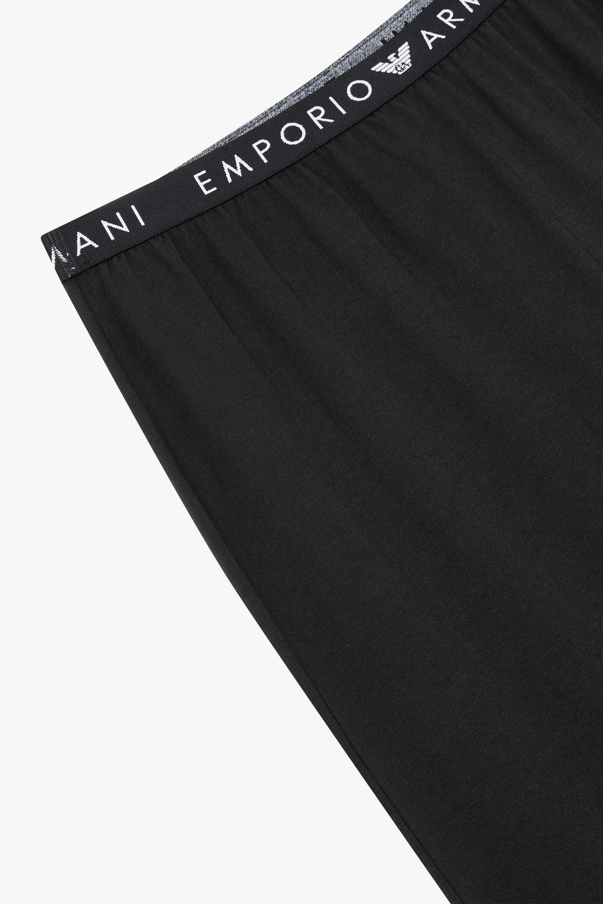 엠포리오 아르마니 언더웨어(EMPORIO ARMANI UNDERWEAR) 여성 로고 밴딩 라운지 조거 팬츠_블랙 0824332504