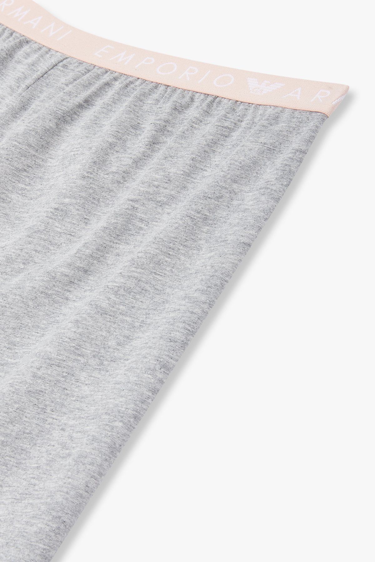 엠포리오 아르마니 언더웨어(EMPORIO ARMANI UNDERWEAR) 여성 로고 밴딩 라운지 조거 팬츠_멜란지 그레이 0824332505