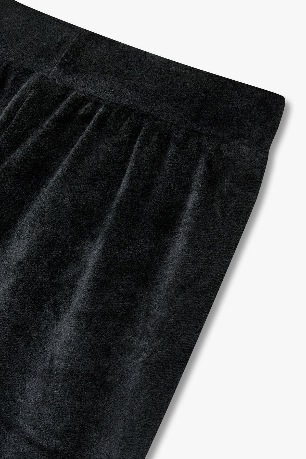 엠포리오 아르마니 언더웨어(EMPORIO ARMANI UNDERWEAR) 여성 소프트 벨루어 라운지 조거 팬츠_블랙 0824332512
