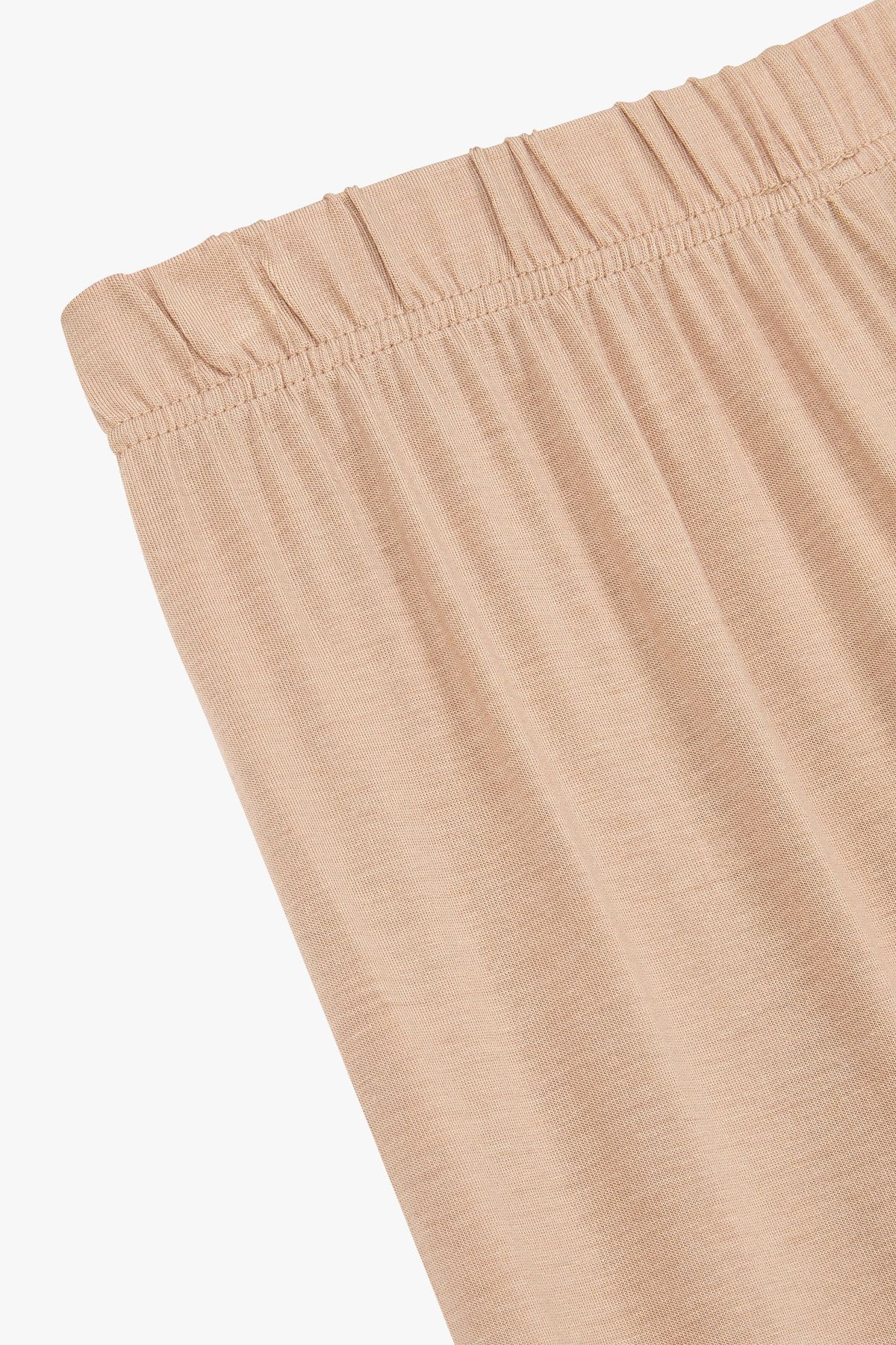 엠포리오 아르마니 언더웨어(EMPORIO ARMANI UNDERWEAR) 여성 이글 로고 스트레치 밴딩 팬츠_내추럴 0824332502
