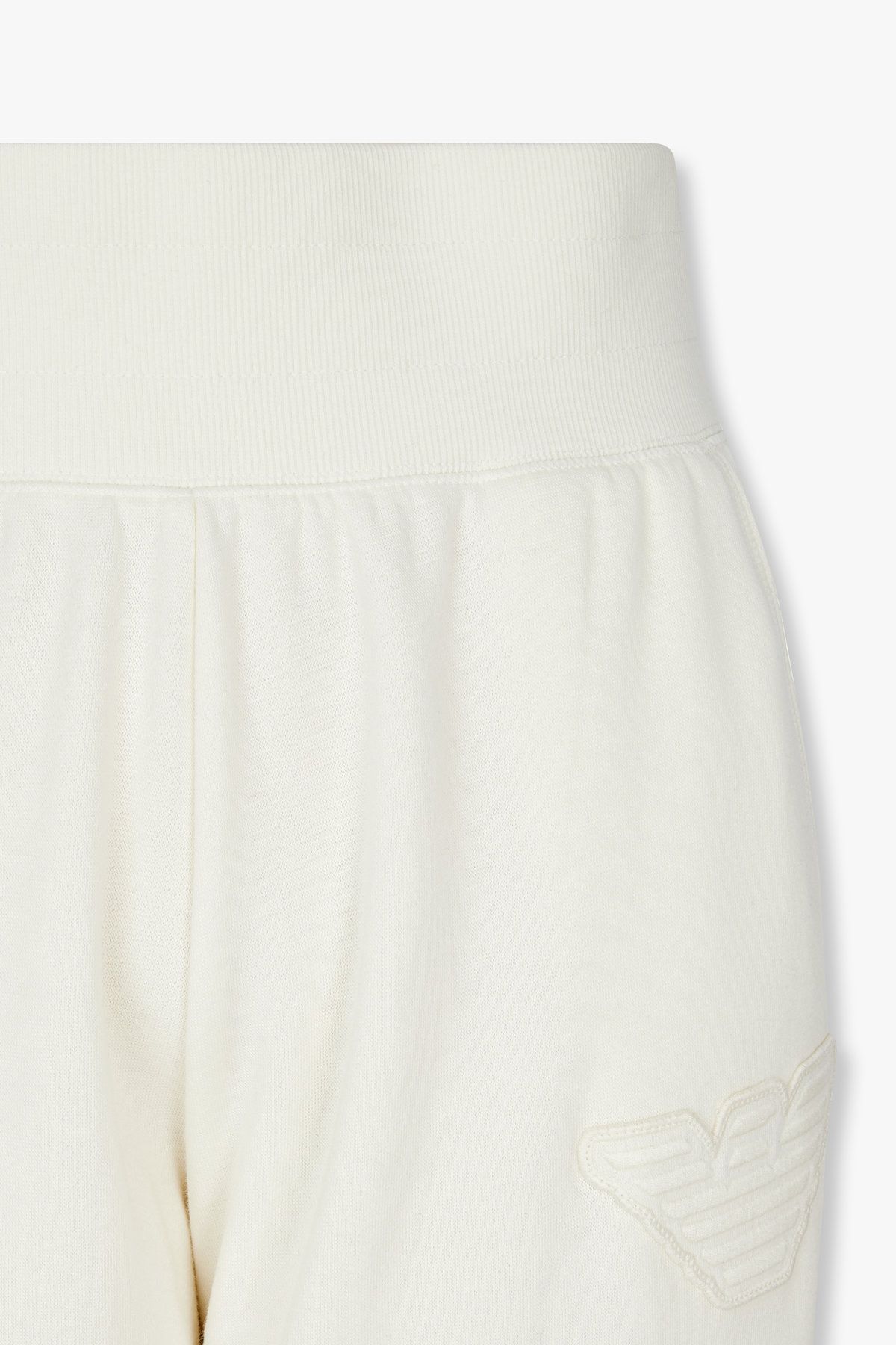 엠포리오 아르마니 언더웨어(EMPORIO ARMANI UNDERWEAR) 여성 이글 와펜 라운지 조거 팬츠_크림 0824332508