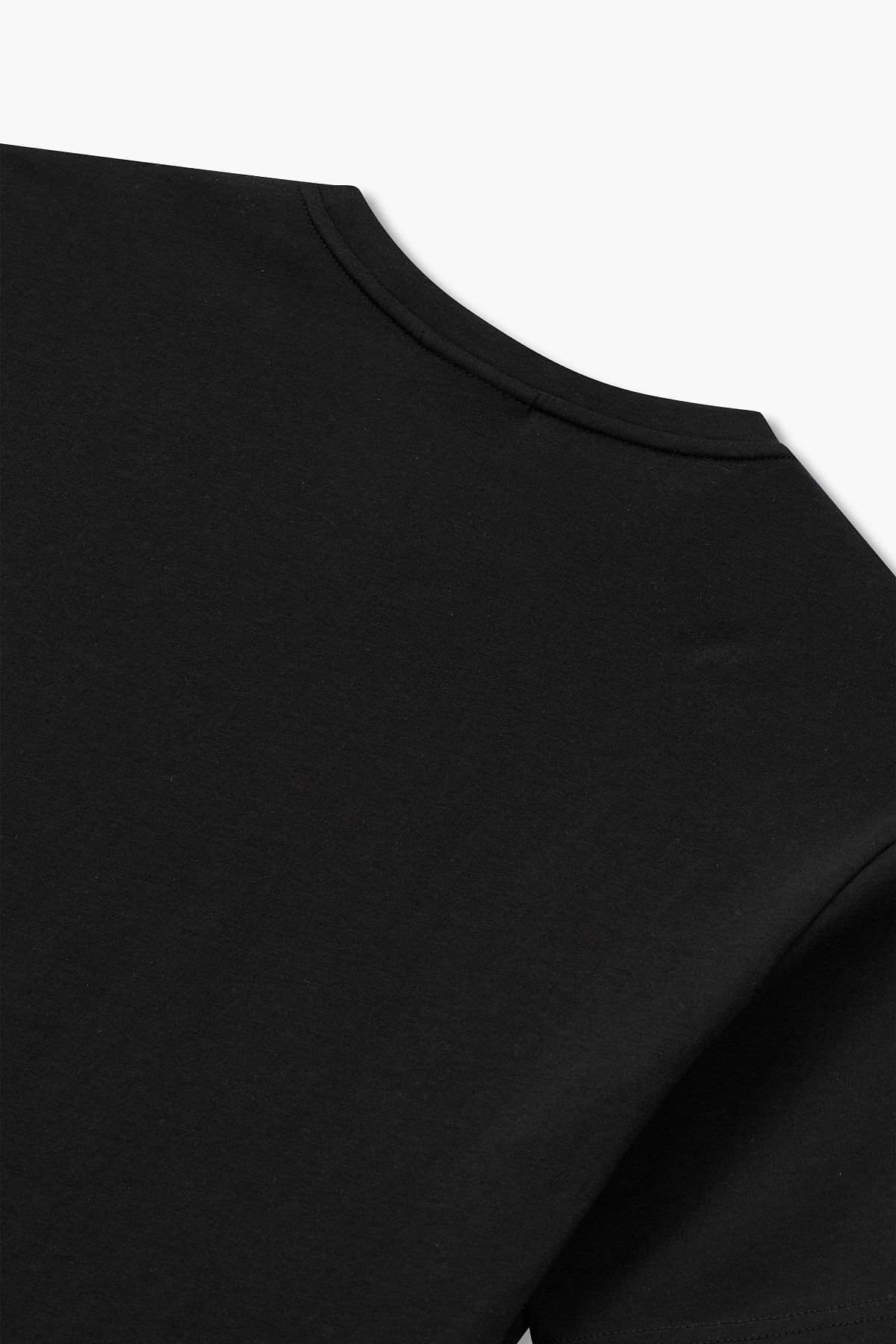엠포리오 아르마니 언더웨어(EMPORIO ARMANI UNDERWEAR) 남성 사이드 로고 라운지 티셔츠_블랙 0814114023