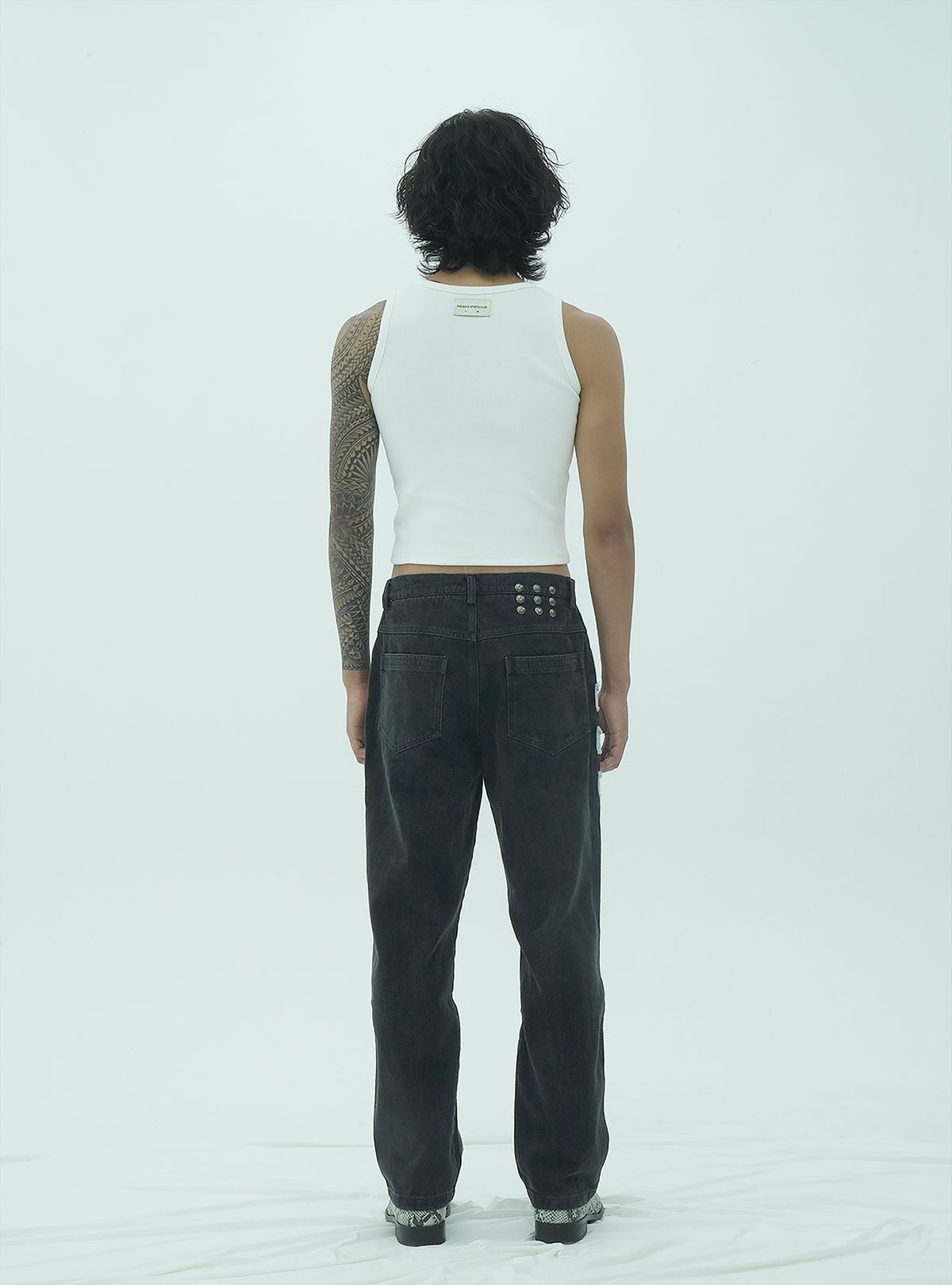 배드보이즈스포츠클럽(BADBOYSSPORTSCLUB) 903 : Double Black Denim Jeans