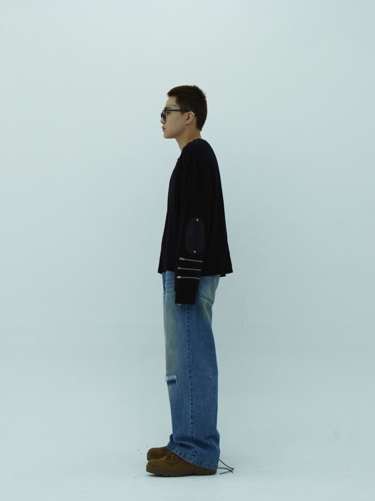 배드보이즈스포츠클럽(BADBOYSSPORTSCLUB) 301 : Cropped Waffle Pullover