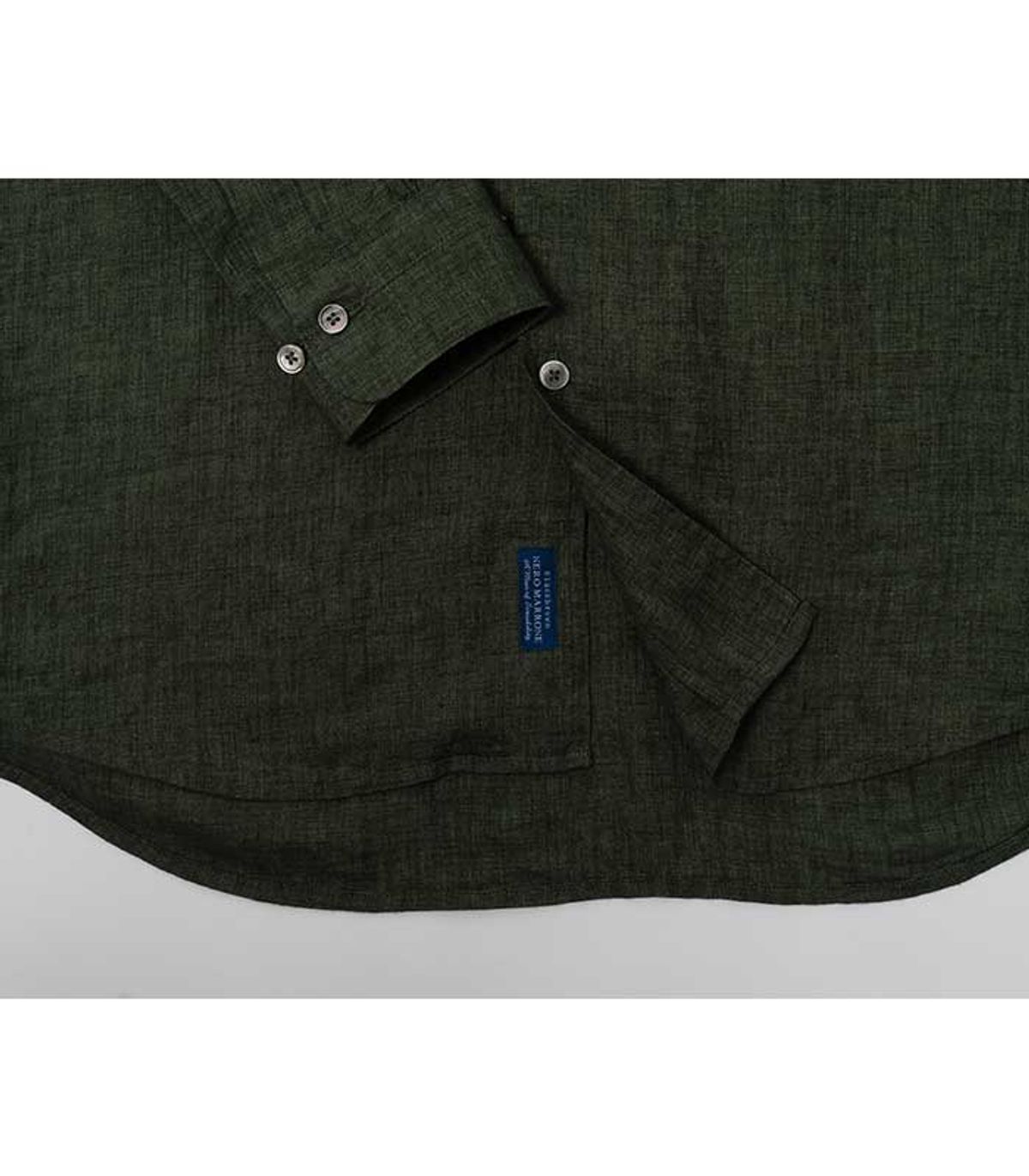 블랙브라운(BLACKBROWN) 딜라베 원피스카라 린넨 셔츠 [KHAKI]