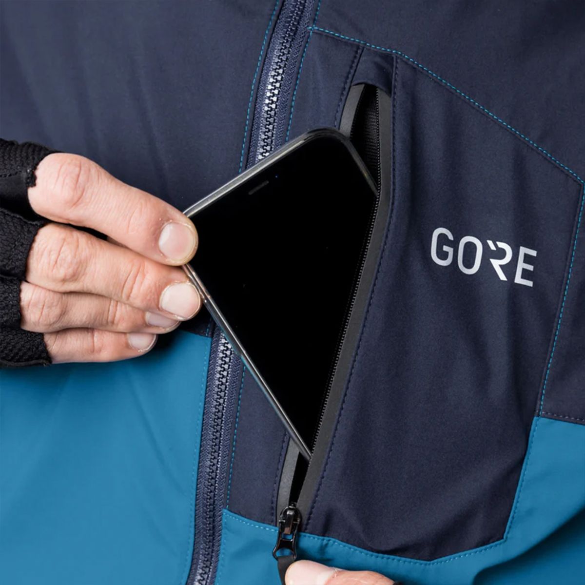 고어웨어(GOREWEAR) 윈드스토퍼 스피릿 자켓 - 스페어/오르빗 블루 (남성용)