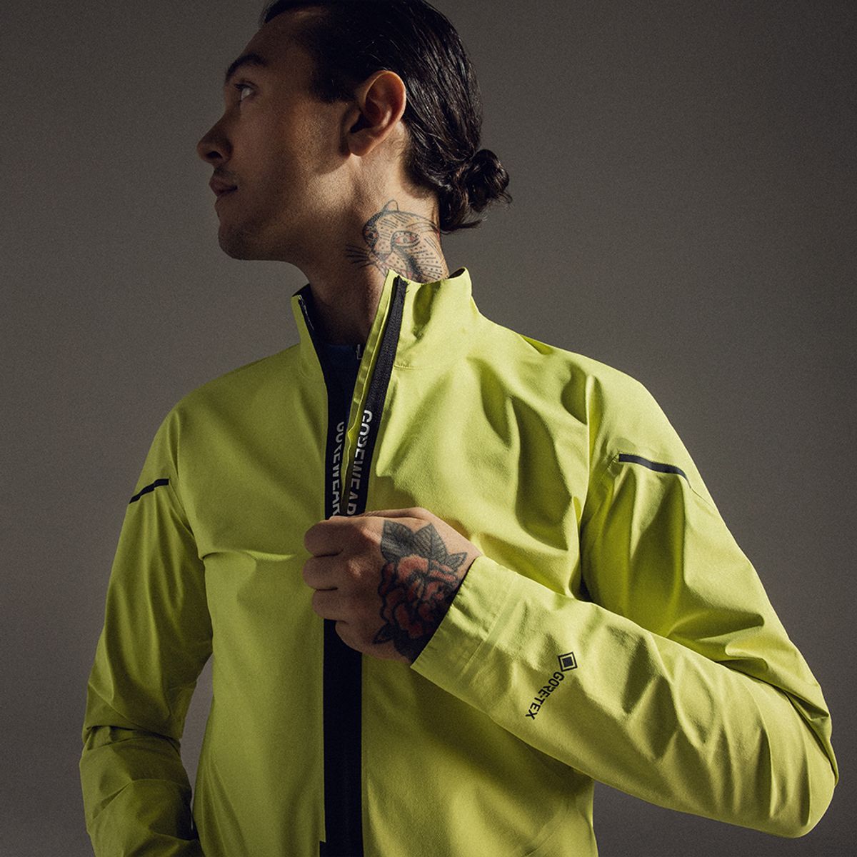 고어웨어(GOREWEAR) Gore-TEX 고어텍스 스핀쉬프트 자켓 - 라임 옐로우 (남성용)