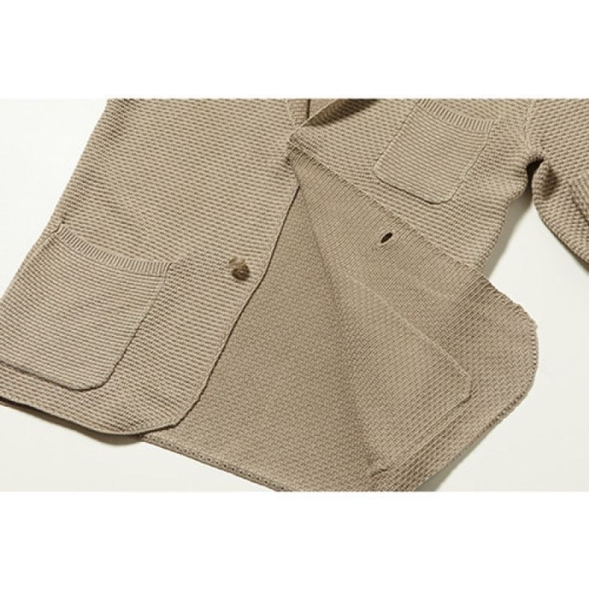 블랙브라운(BLACKBROWN) 블랙브라운 변형조직자켓가디건 [N/BROWN]