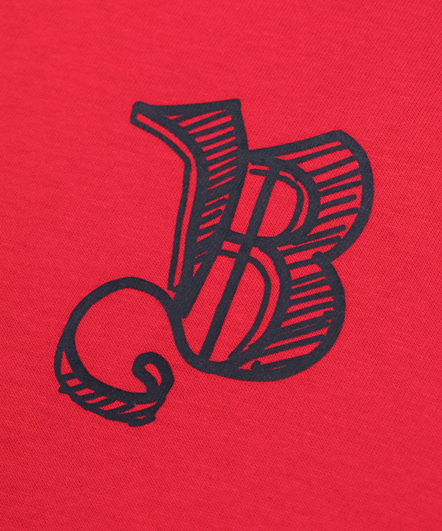 MUSINSA | BLACKBLOND Vivid Sketch Logo Long Sleeve T-Shirt (Red)