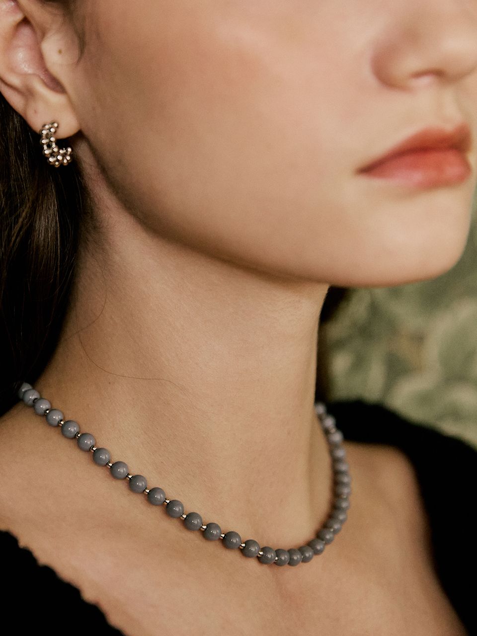 ■VINTAGE HOLLYWOOD■ Double Ring Ball Necklace VH2479NE009M MUSINSA | VINTAGE HOLLYWOOD Double Ring Ball