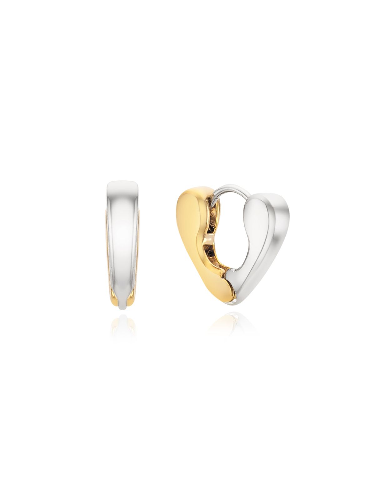 빈티지헐리우드(VINTAGE HOLLYWOOD) Two-tone Heart Earrings_VH2479EA010M