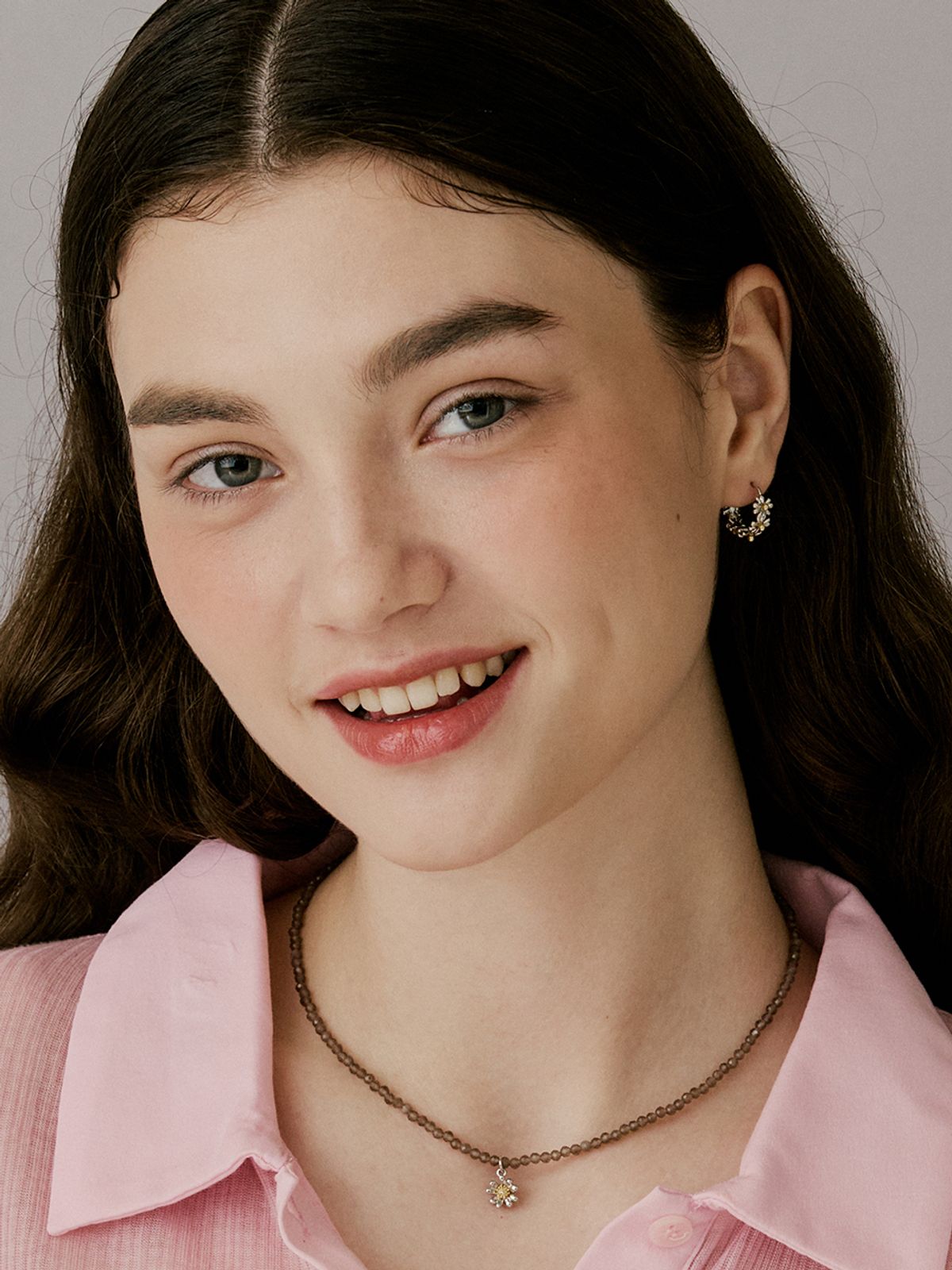 빈티지헐리우드(VINTAGE HOLLYWOOD) Mini Daisy Garden Ring Earrings_VH25NNEA105V